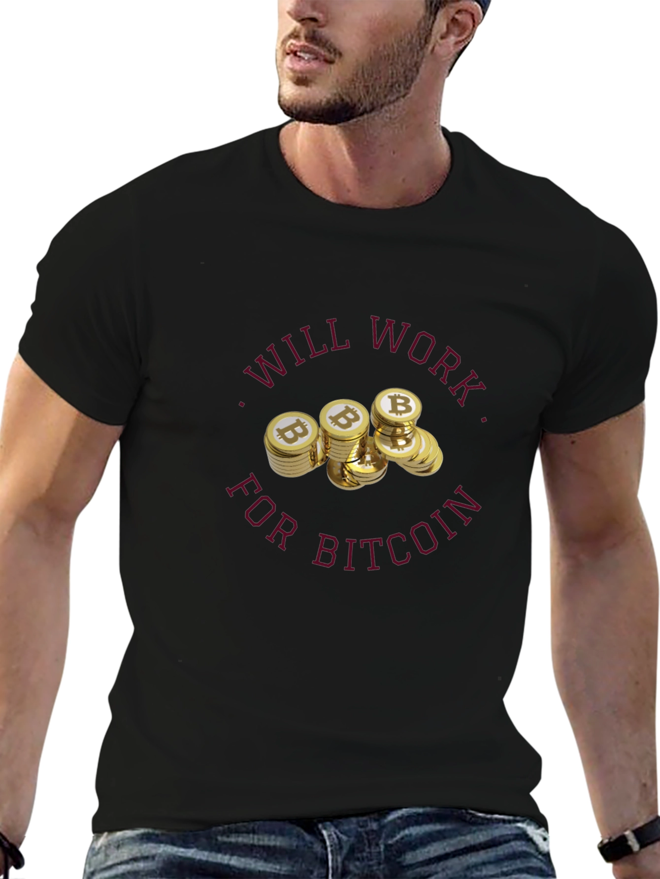 Will Work For Bitcoin T-Shirt
