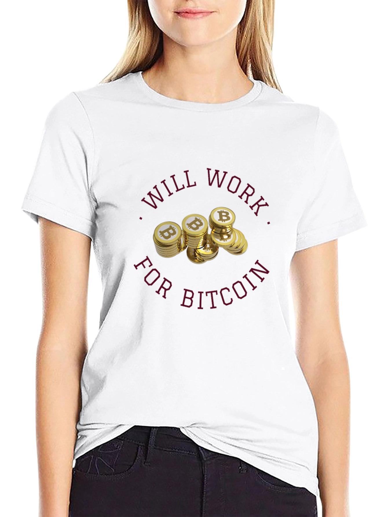 Will Work For Bitcoin T-Shirt