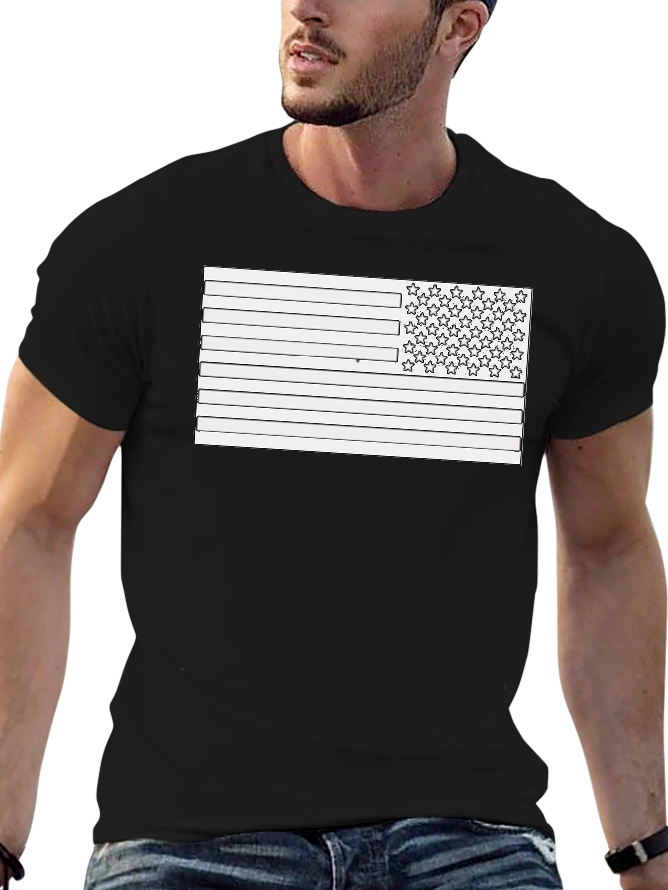 American Flag Graphic Tee
