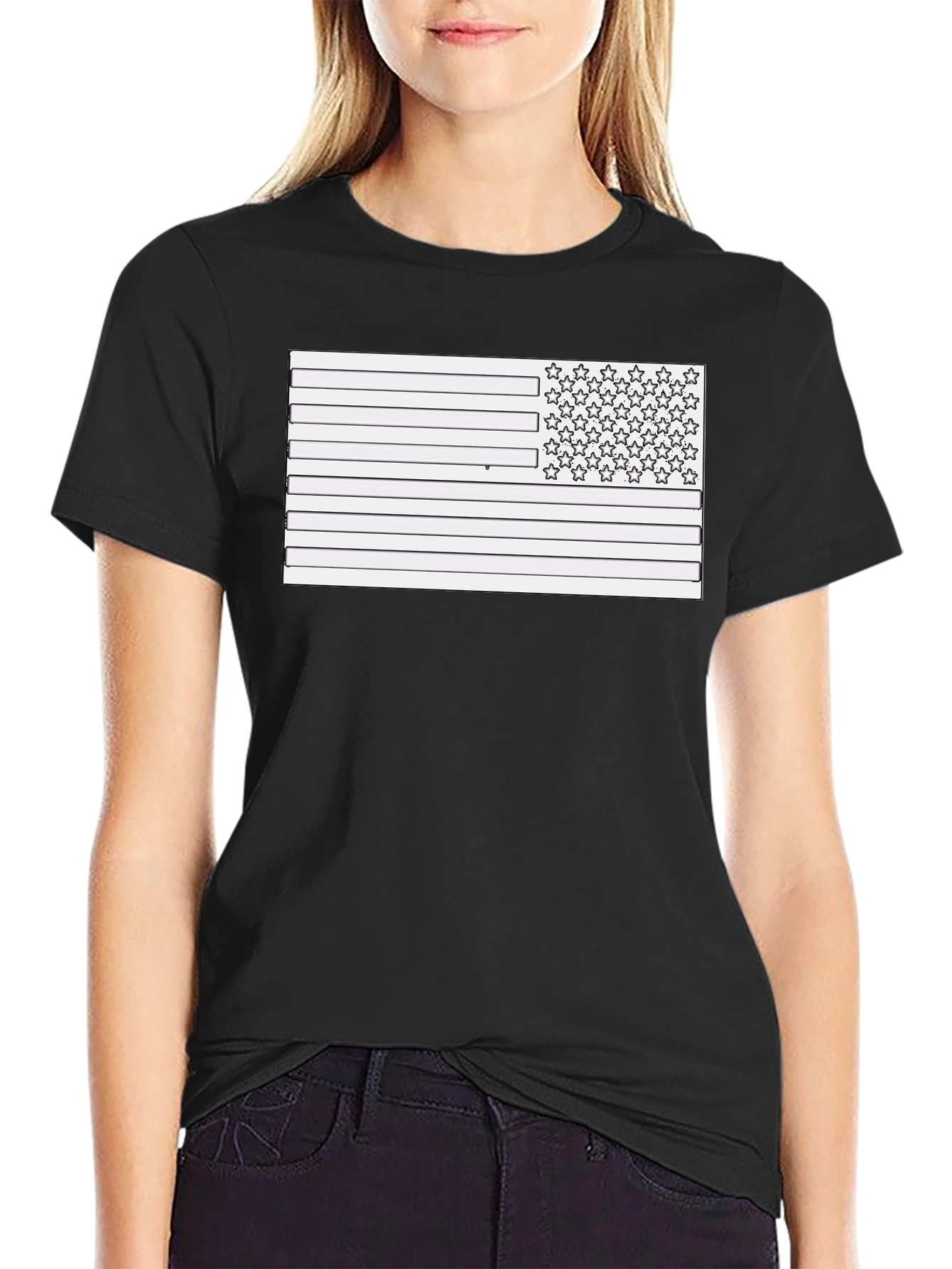 American Flag Graphic Tee