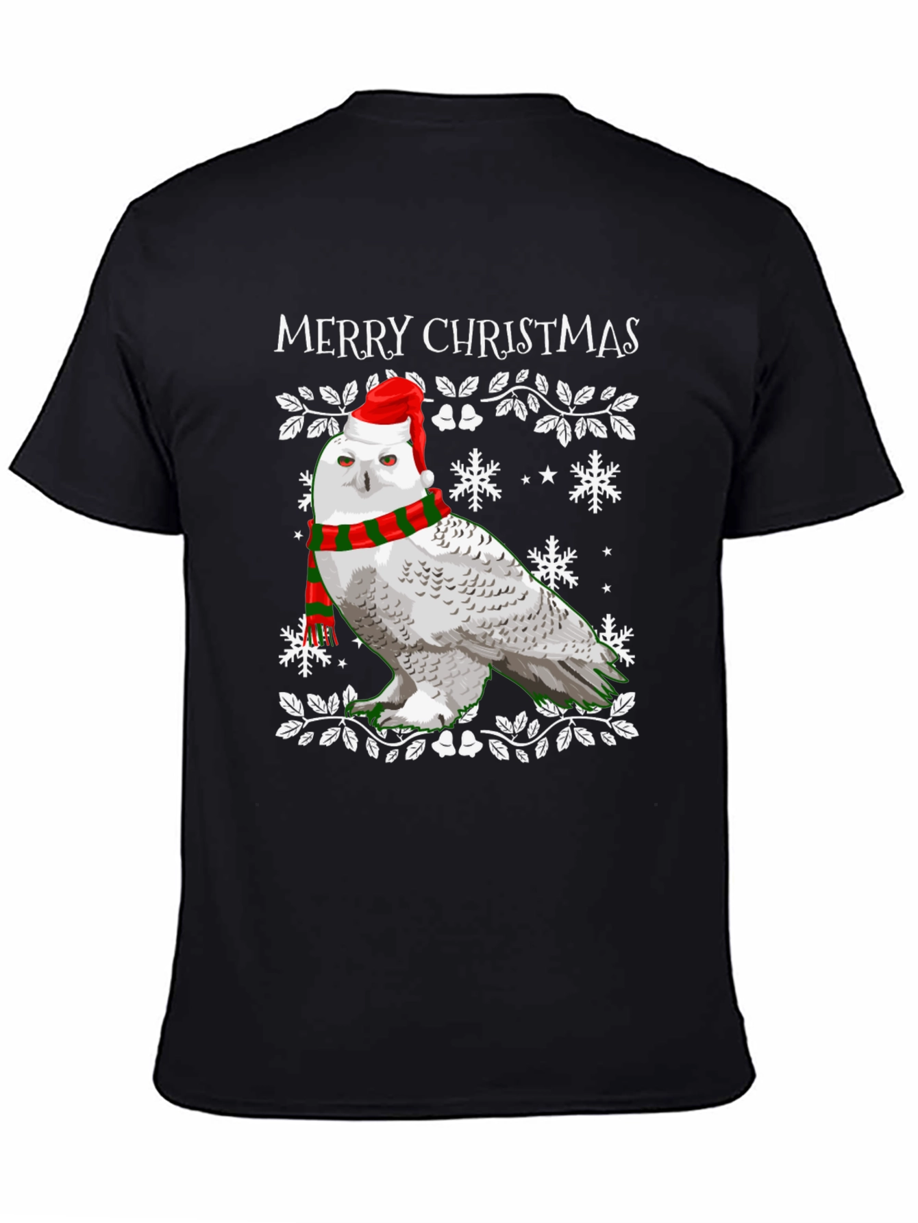 Christmas Owl T-Shirt - Holiday Festive Wear