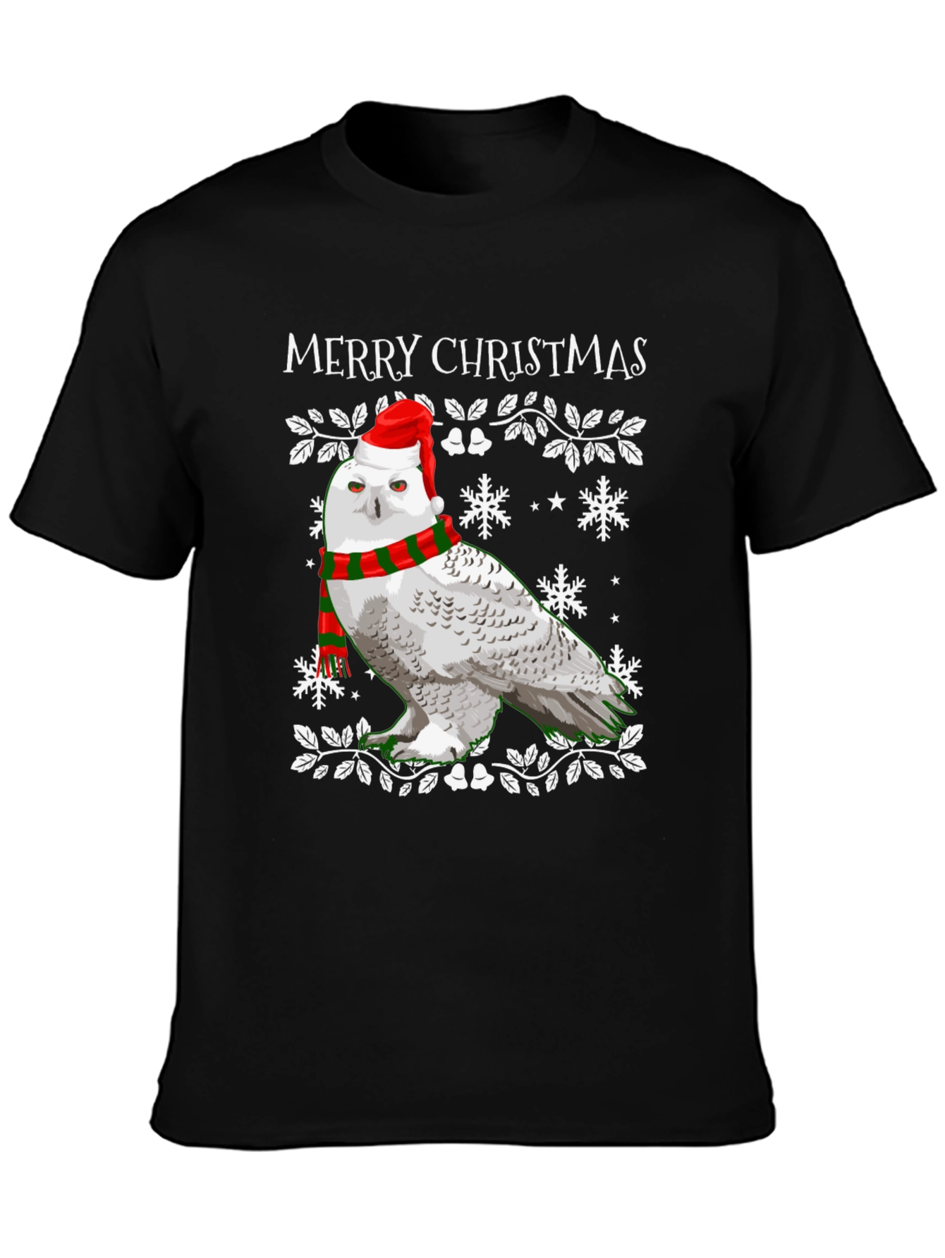 Christmas Owl T-Shirt - Holiday Festive Wear