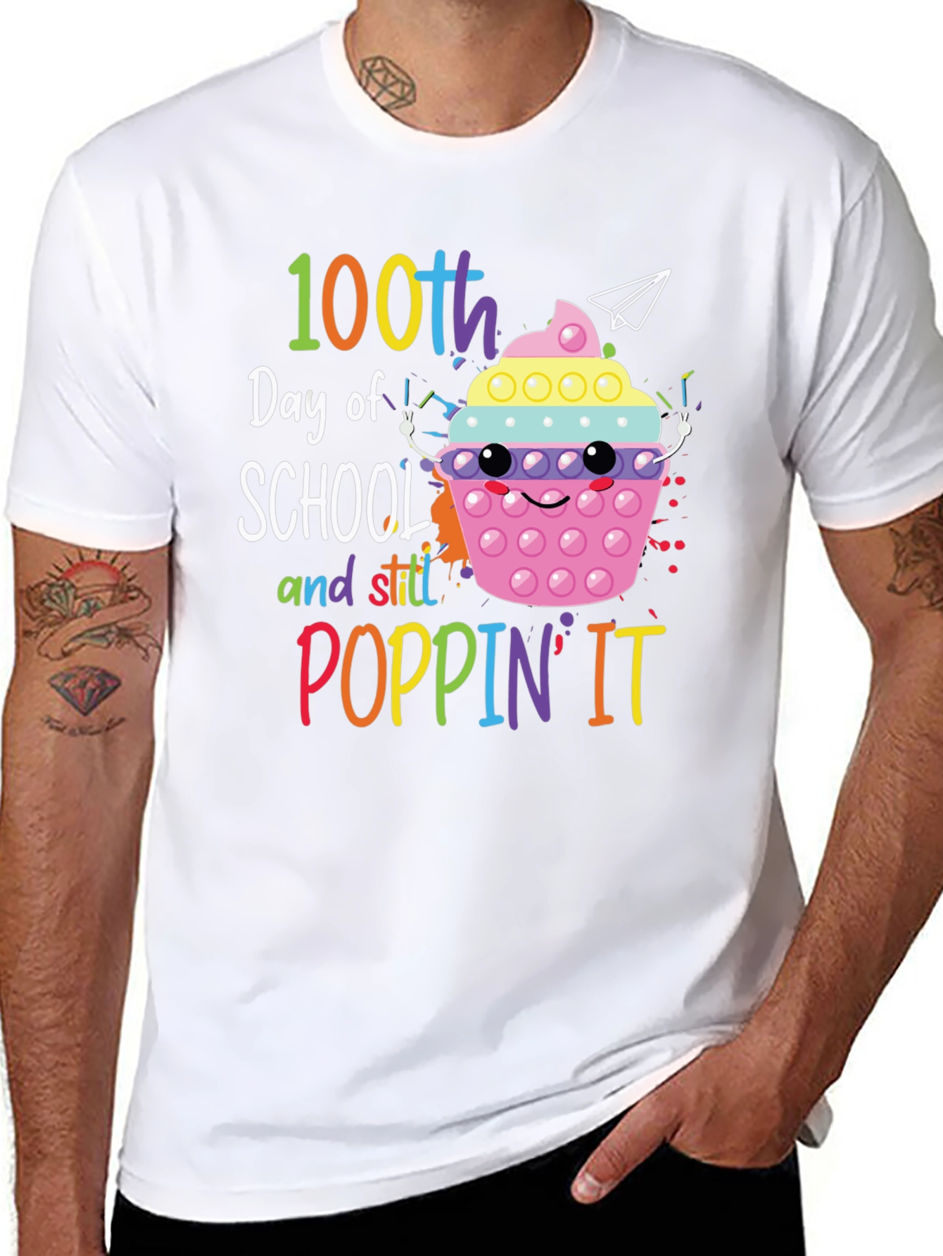 100th Day of School T-Shirt - Poppin It