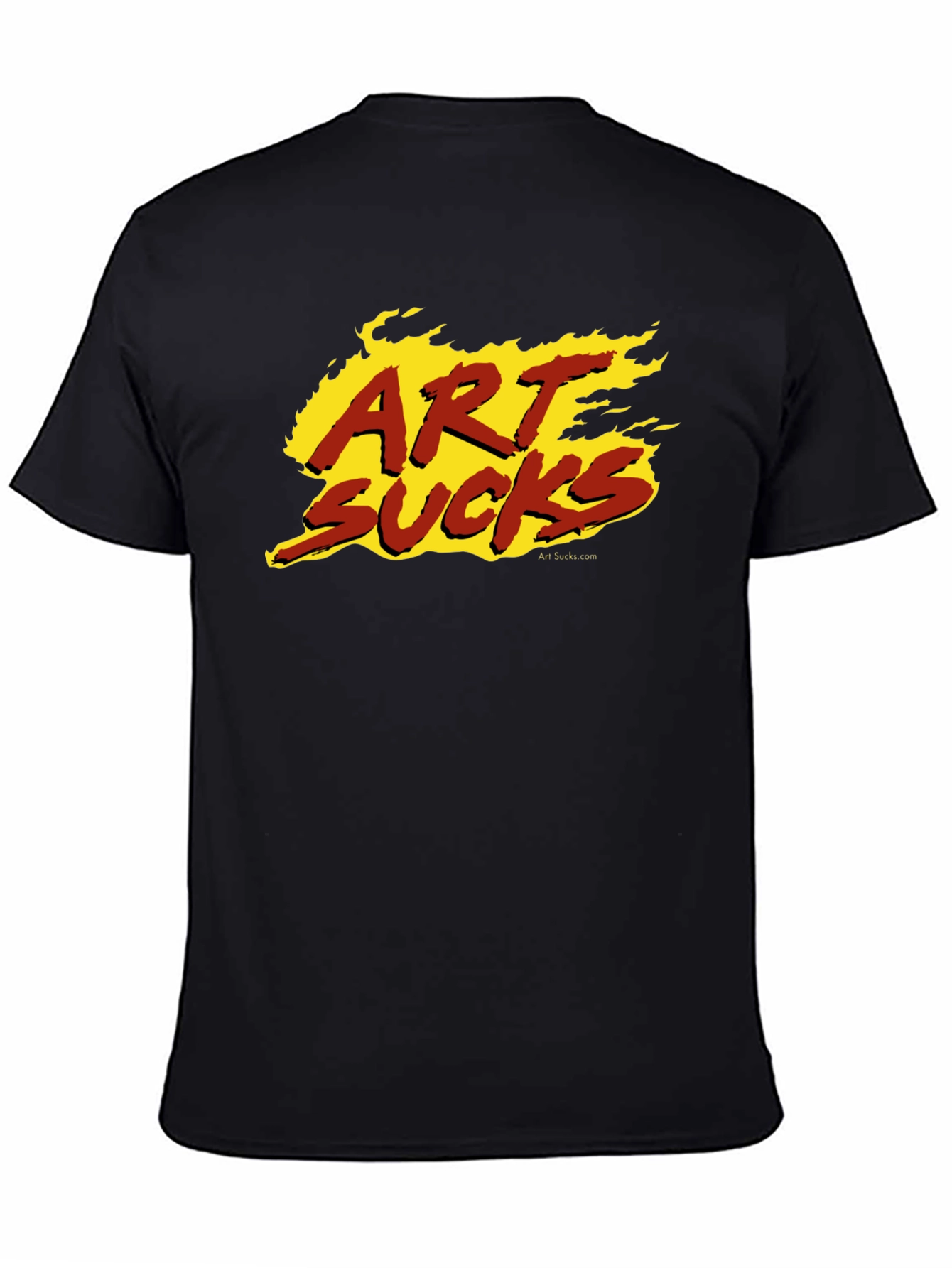 Art Sucks Graphic Tee - Black Cotton T-Shirt