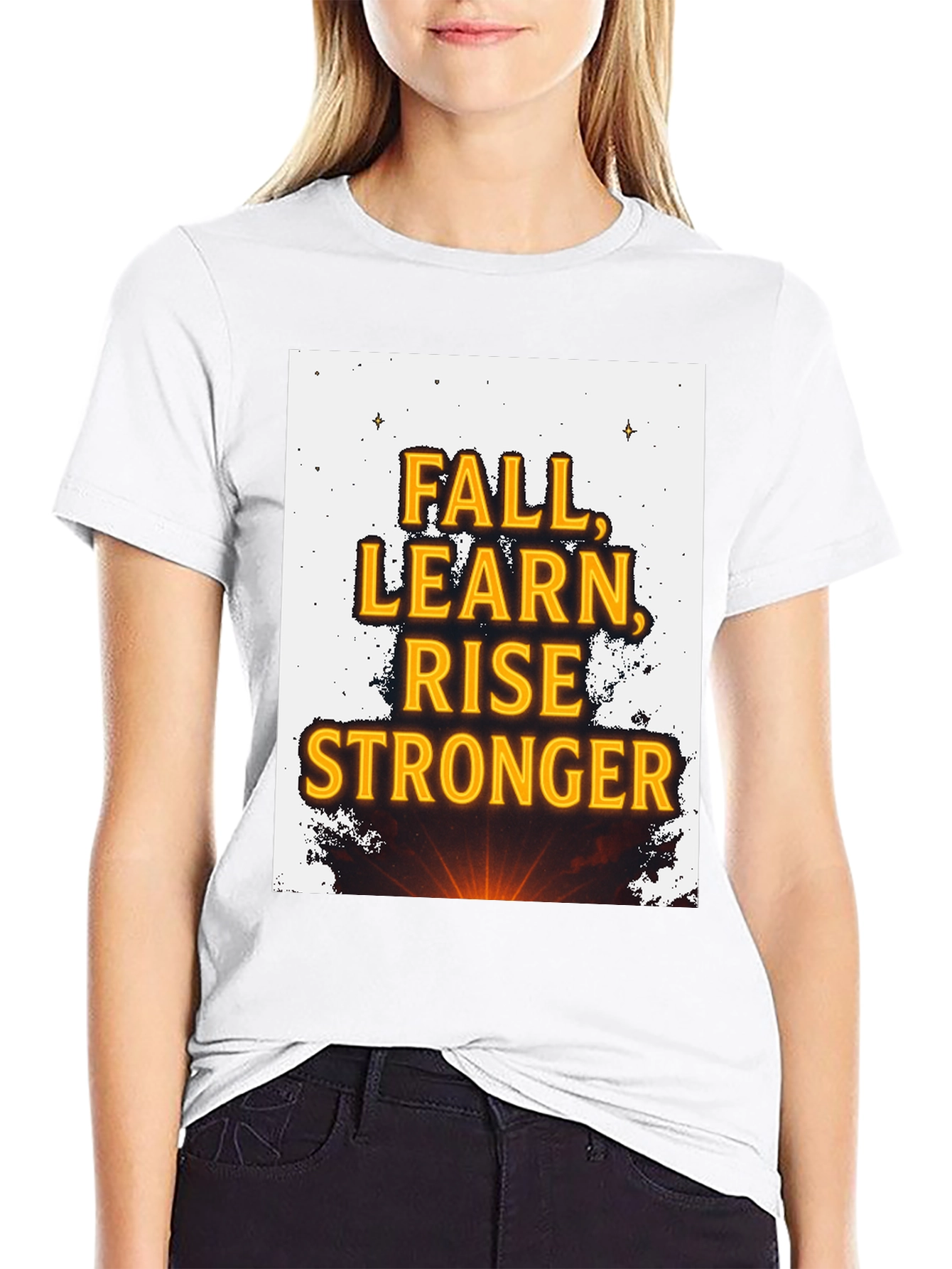 Motivational Fall Learn Rise Stronger T-Shirt
