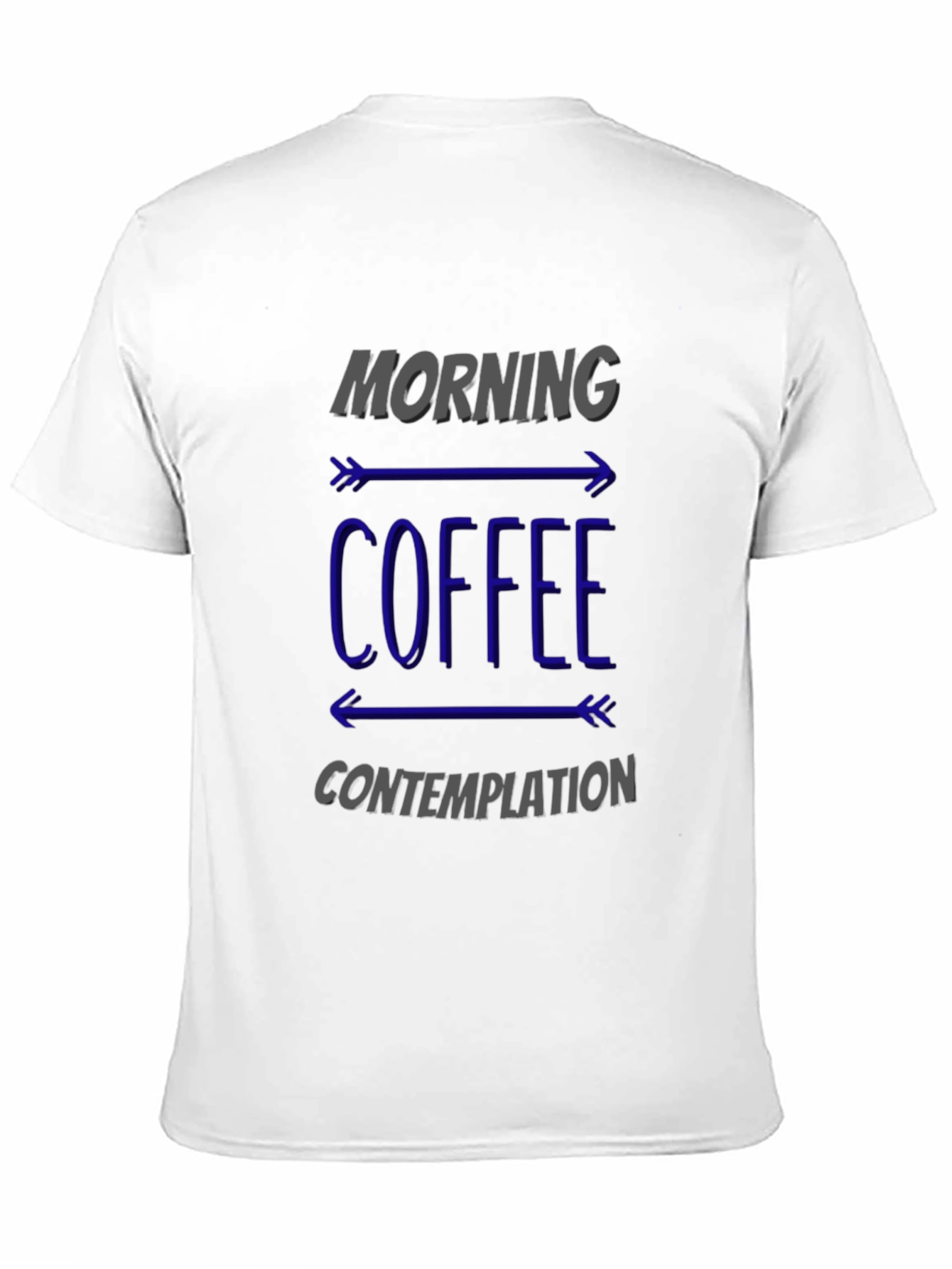 Morning Coffee Contemplation Graphic Tee