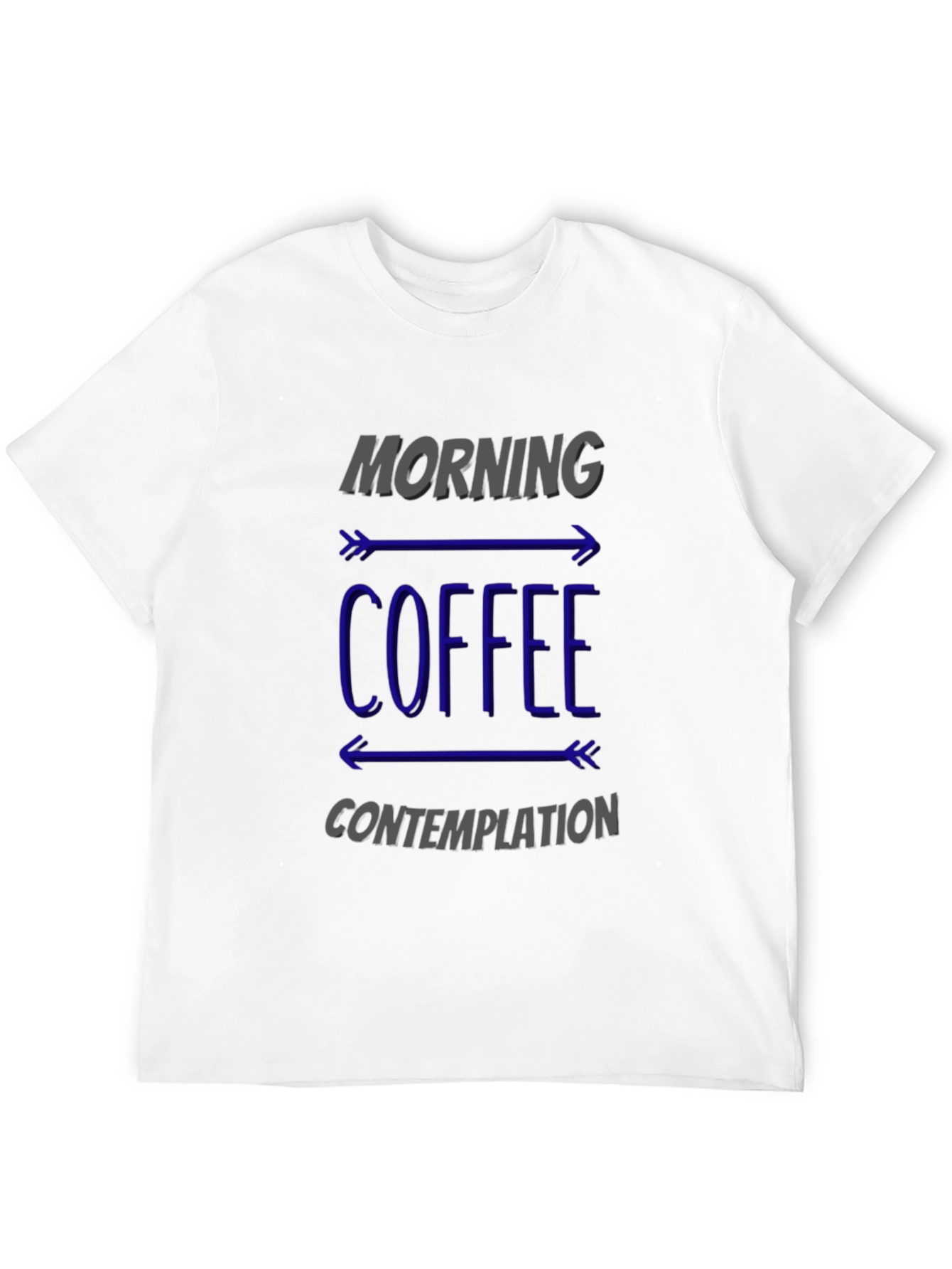 Morning Coffee Contemplation Graphic Tee