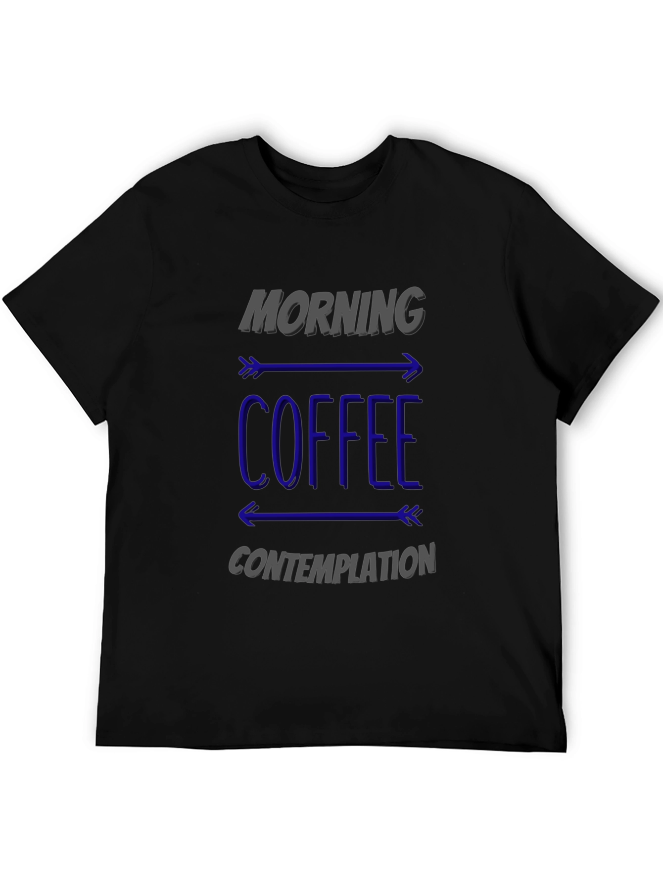 Morning Coffee Contemplation Graphic Tee