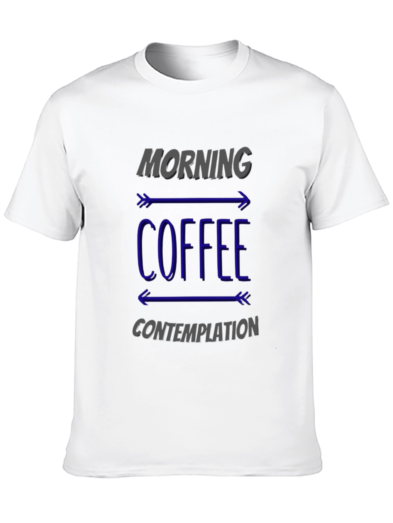 Morning Coffee Contemplation Graphic Tee