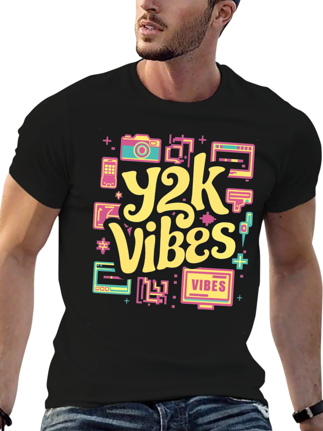 Y2K Vibes Graphic T-Shirt - Retro Style