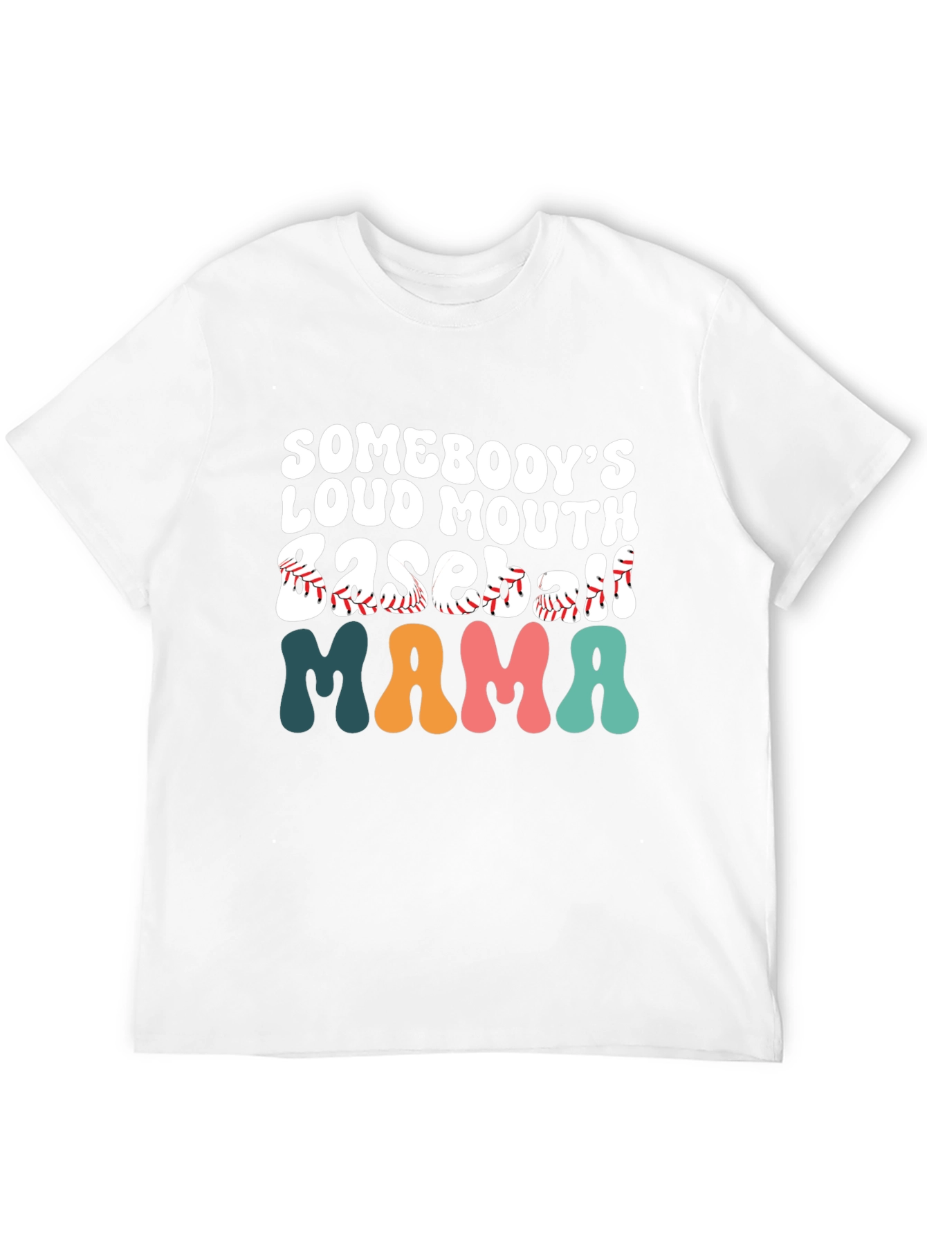 Baseball Mama Graphic T-Shirt