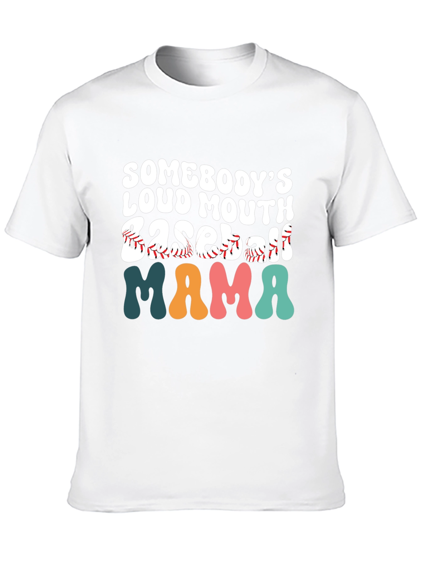 Baseball Mama Graphic T-Shirt