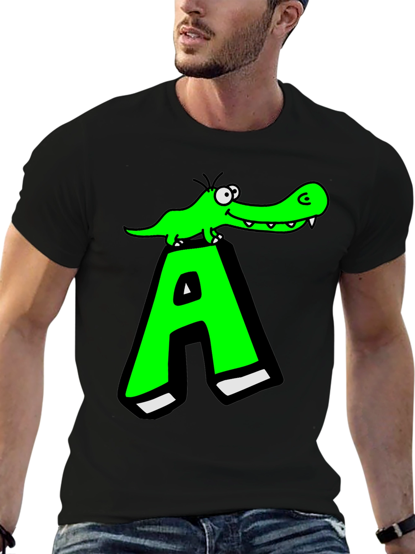 Funny Alligator A Graphic T-Shirt