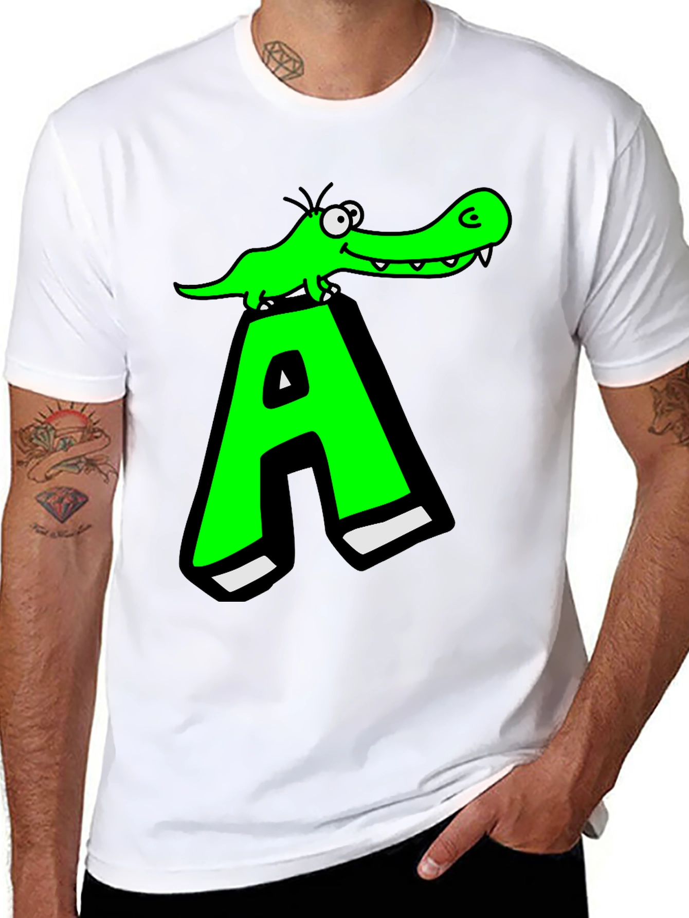 Funny Alligator A Graphic T-Shirt