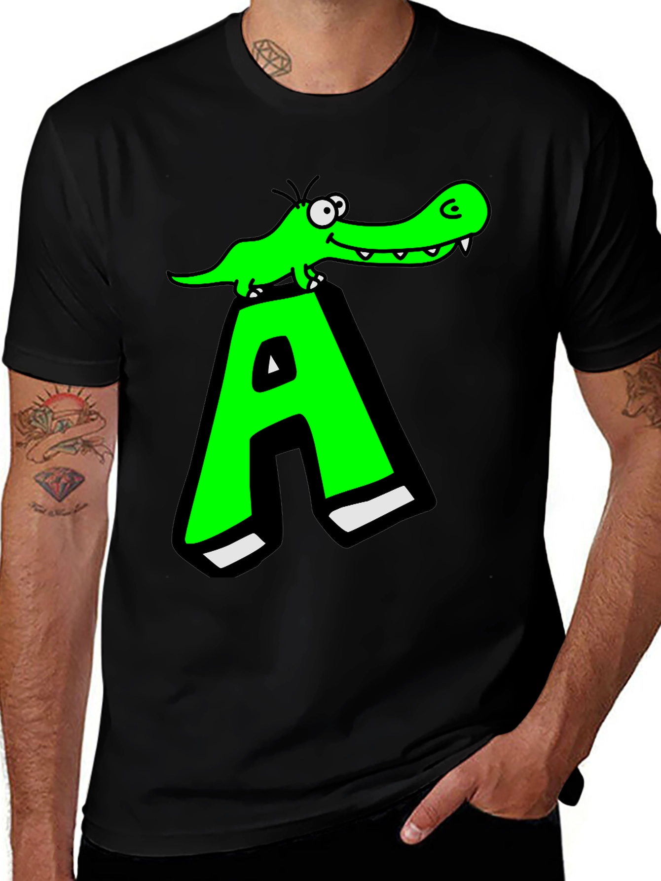 Funny Alligator A Graphic T-Shirt