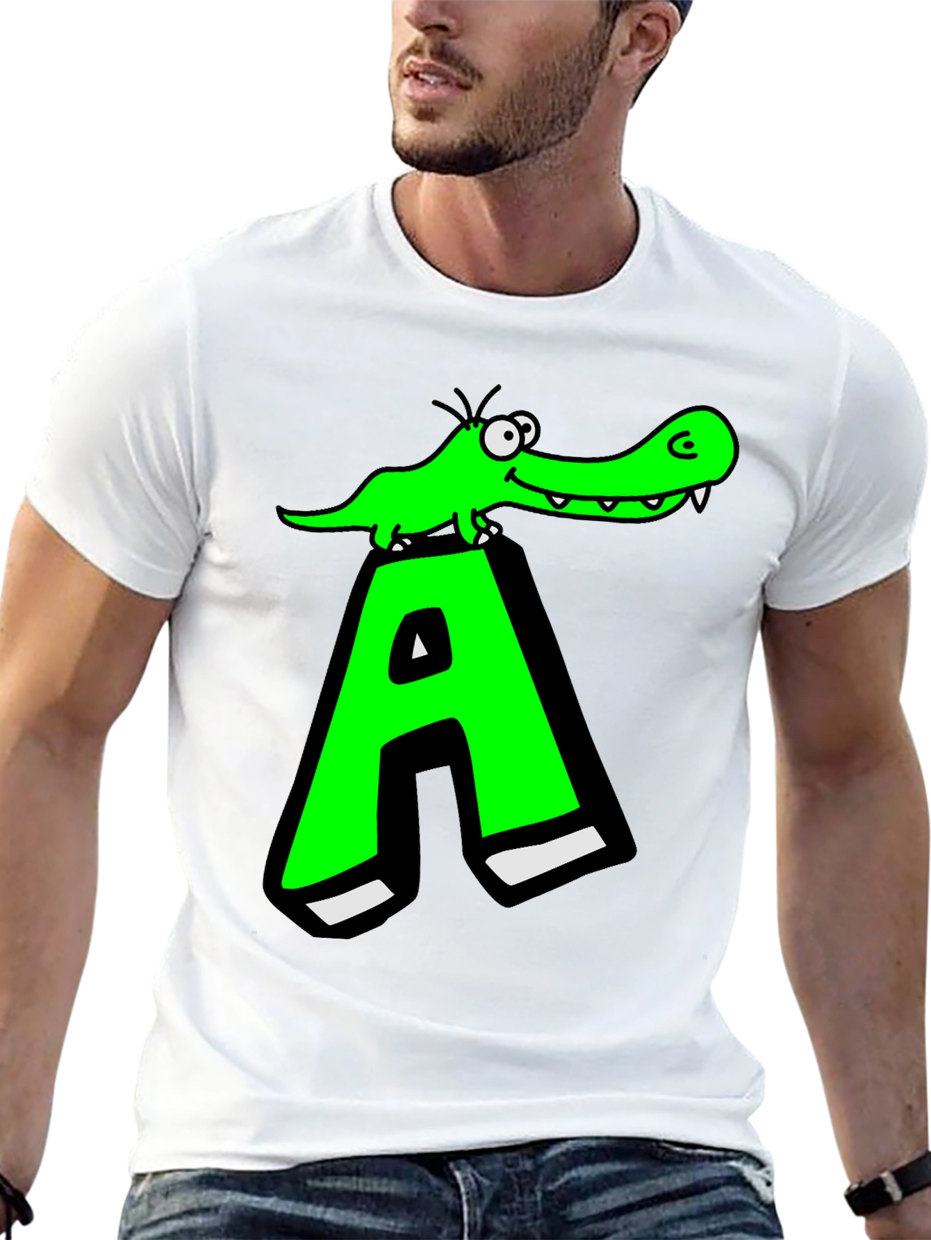 Funny Alligator A Graphic T-Shirt