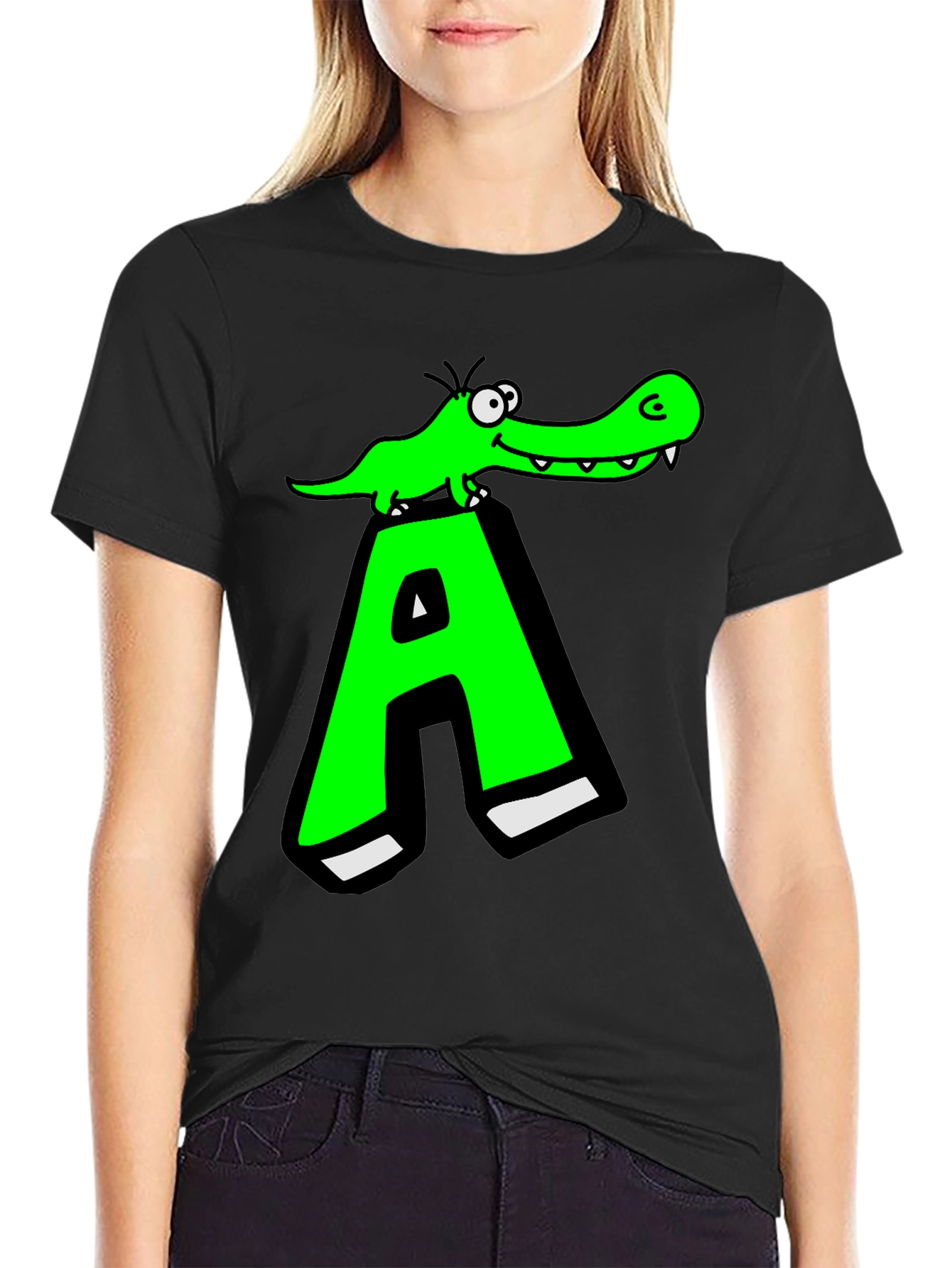 Funny Alligator A Graphic T-Shirt