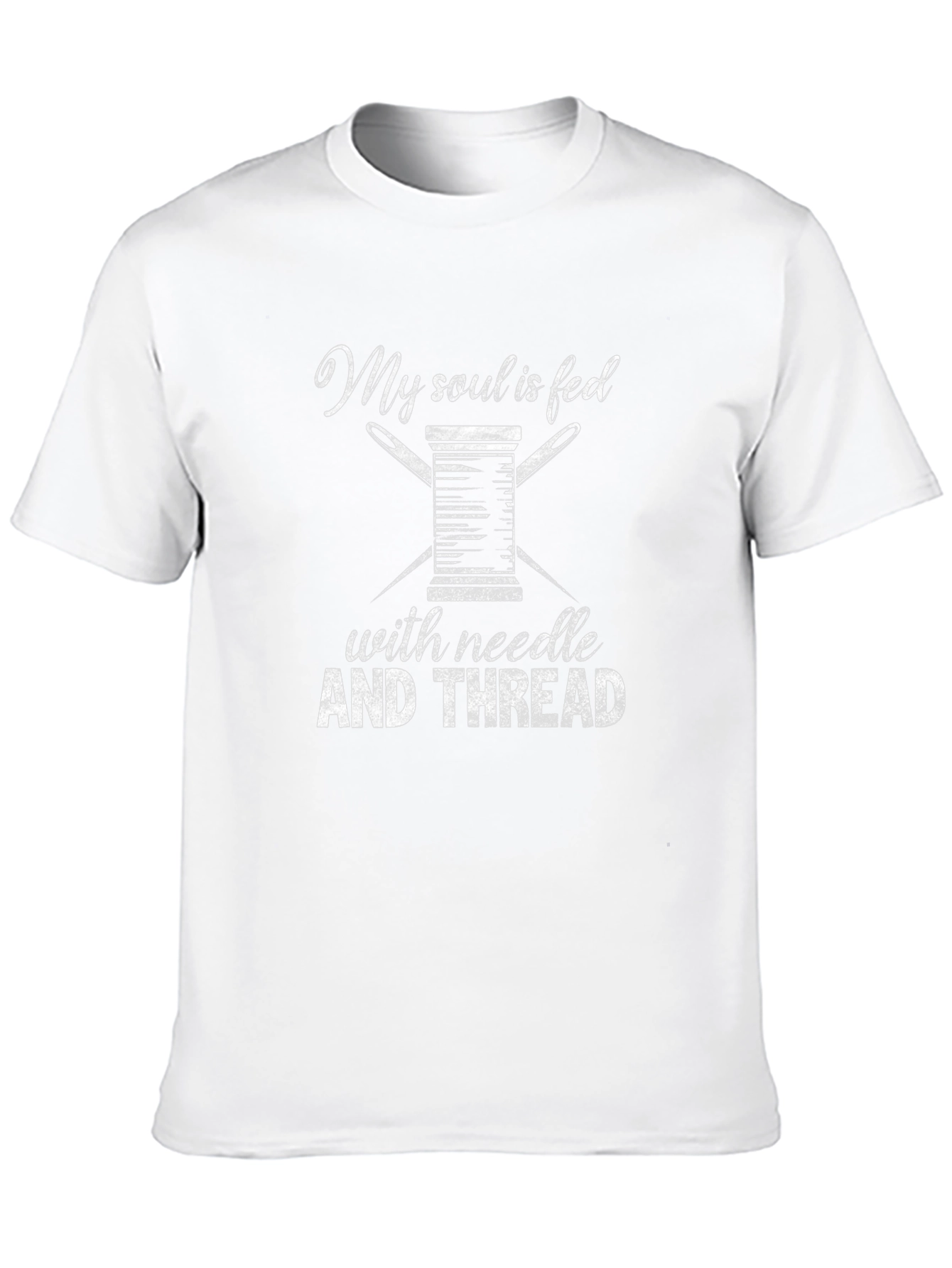 My Soul is Fed Needle and Thread Black T-shirt