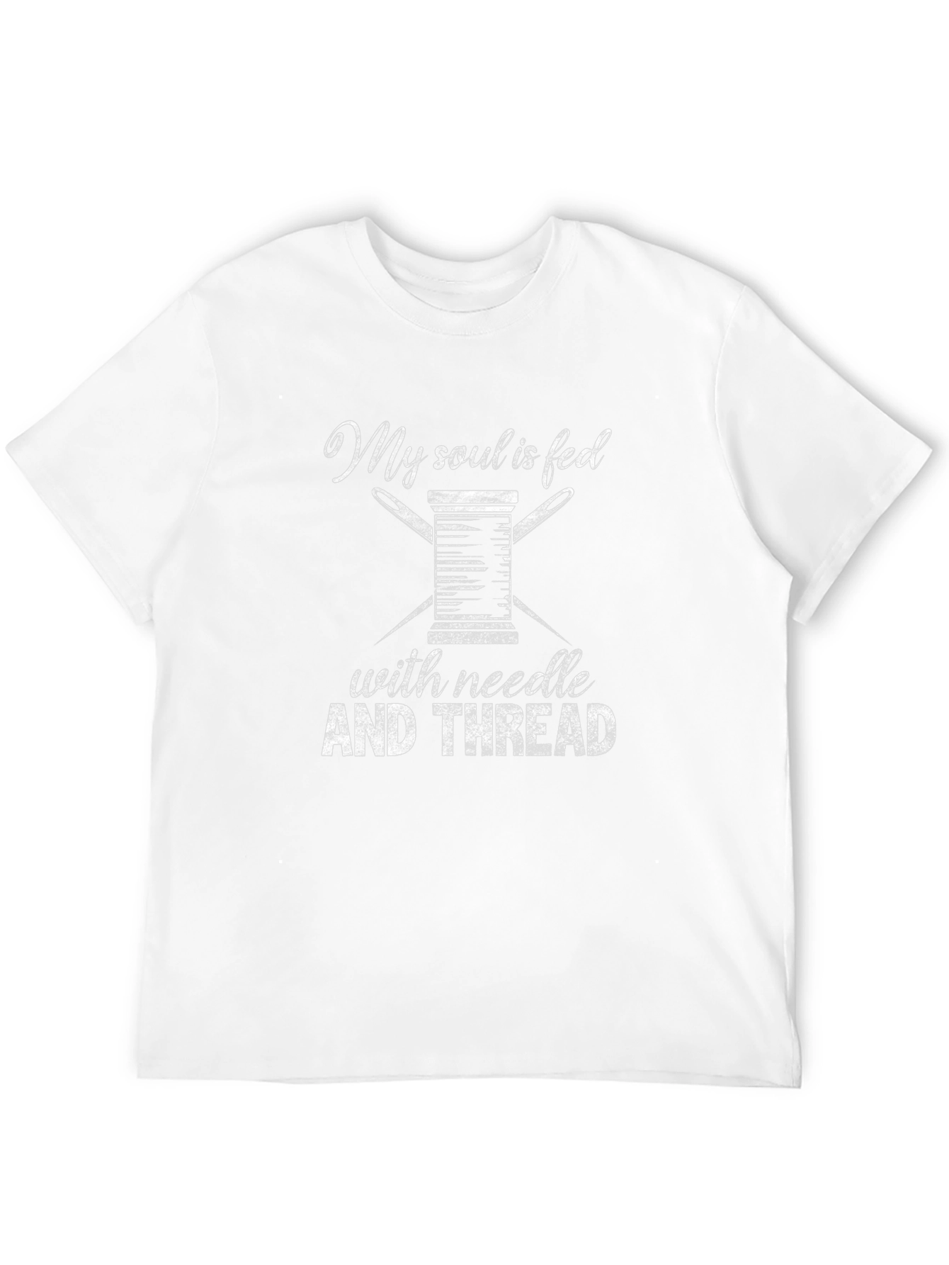 My Soul is Fed Needle and Thread Black T-shirt
