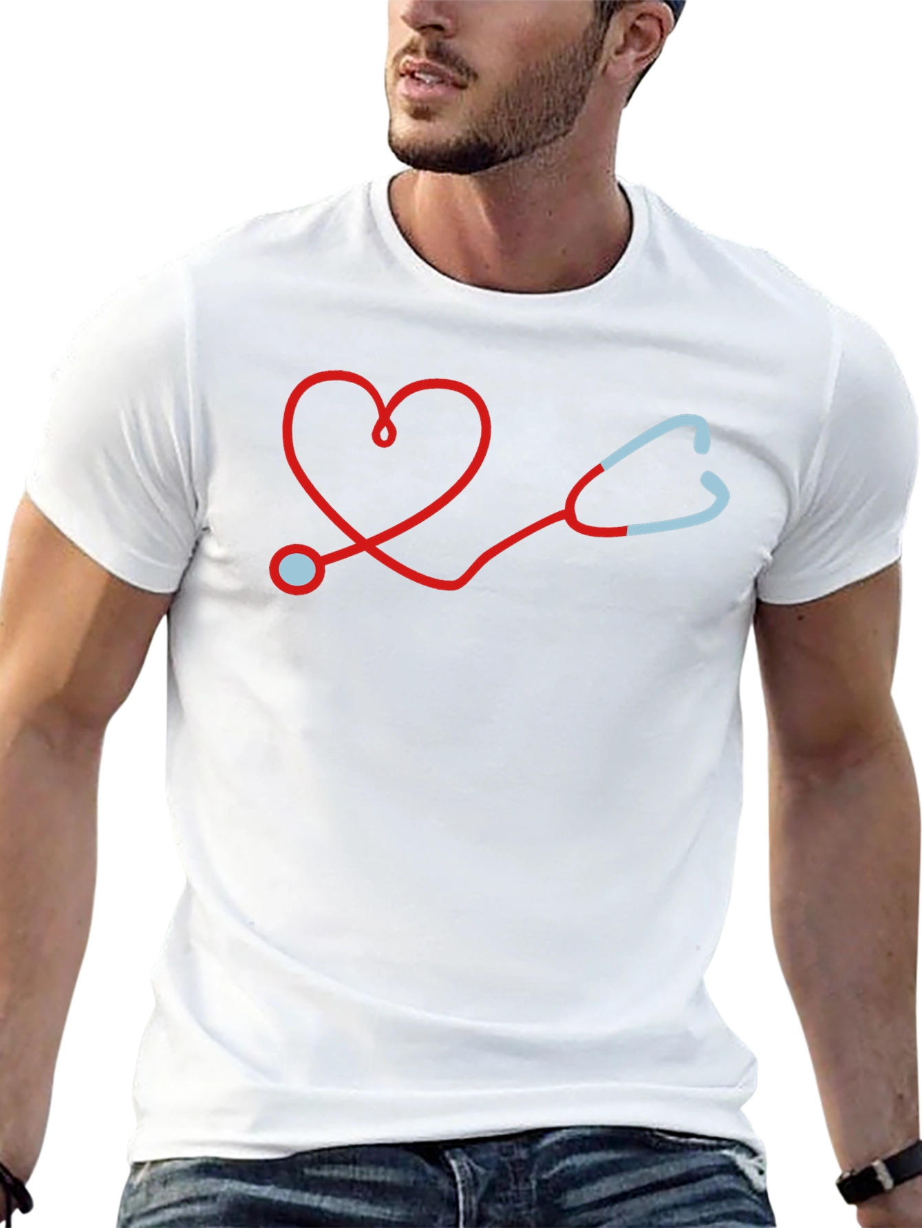 Heart Stethoscope Graphic Tee