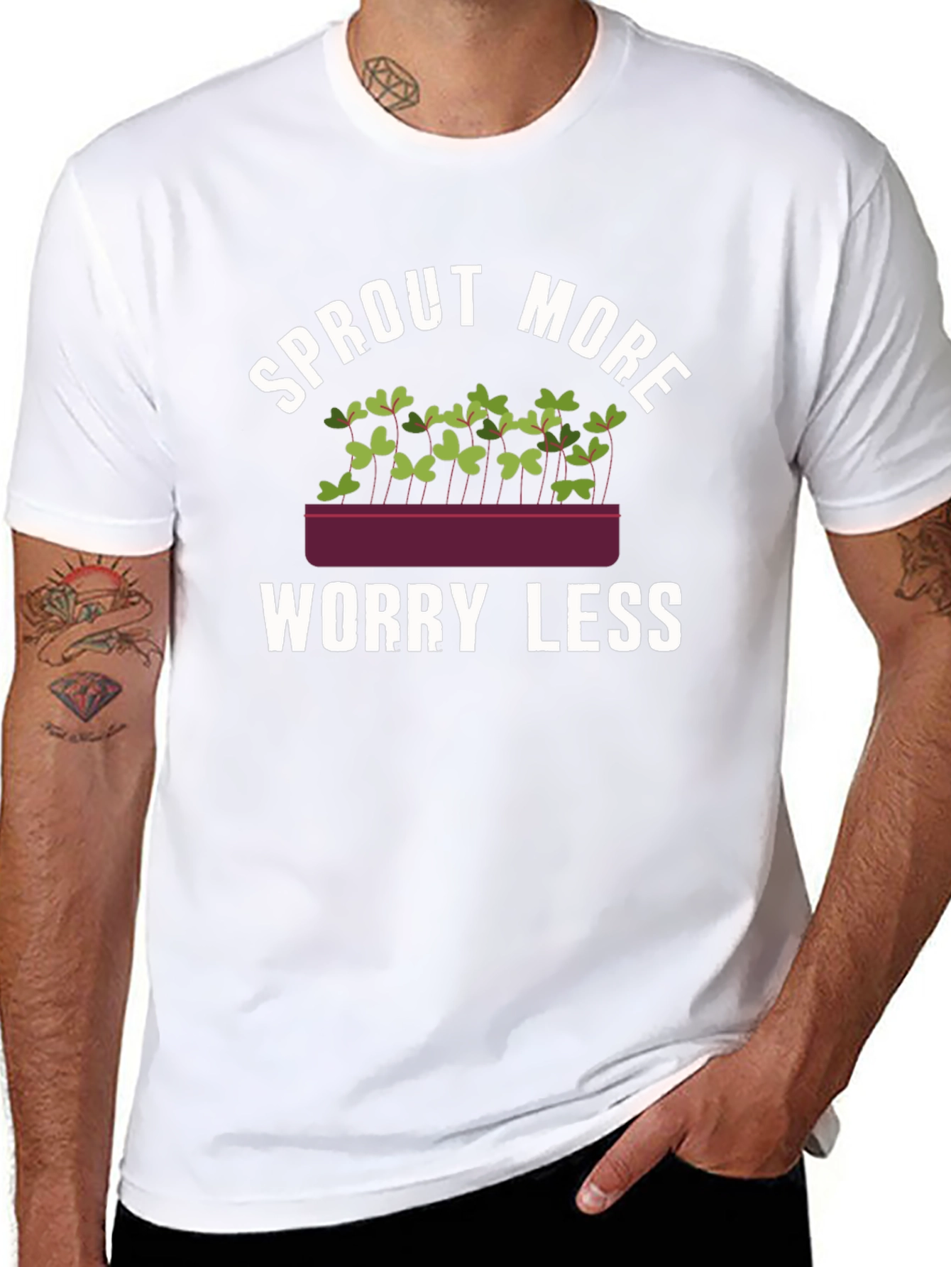 Sprout More Worry Less Graphic Tee