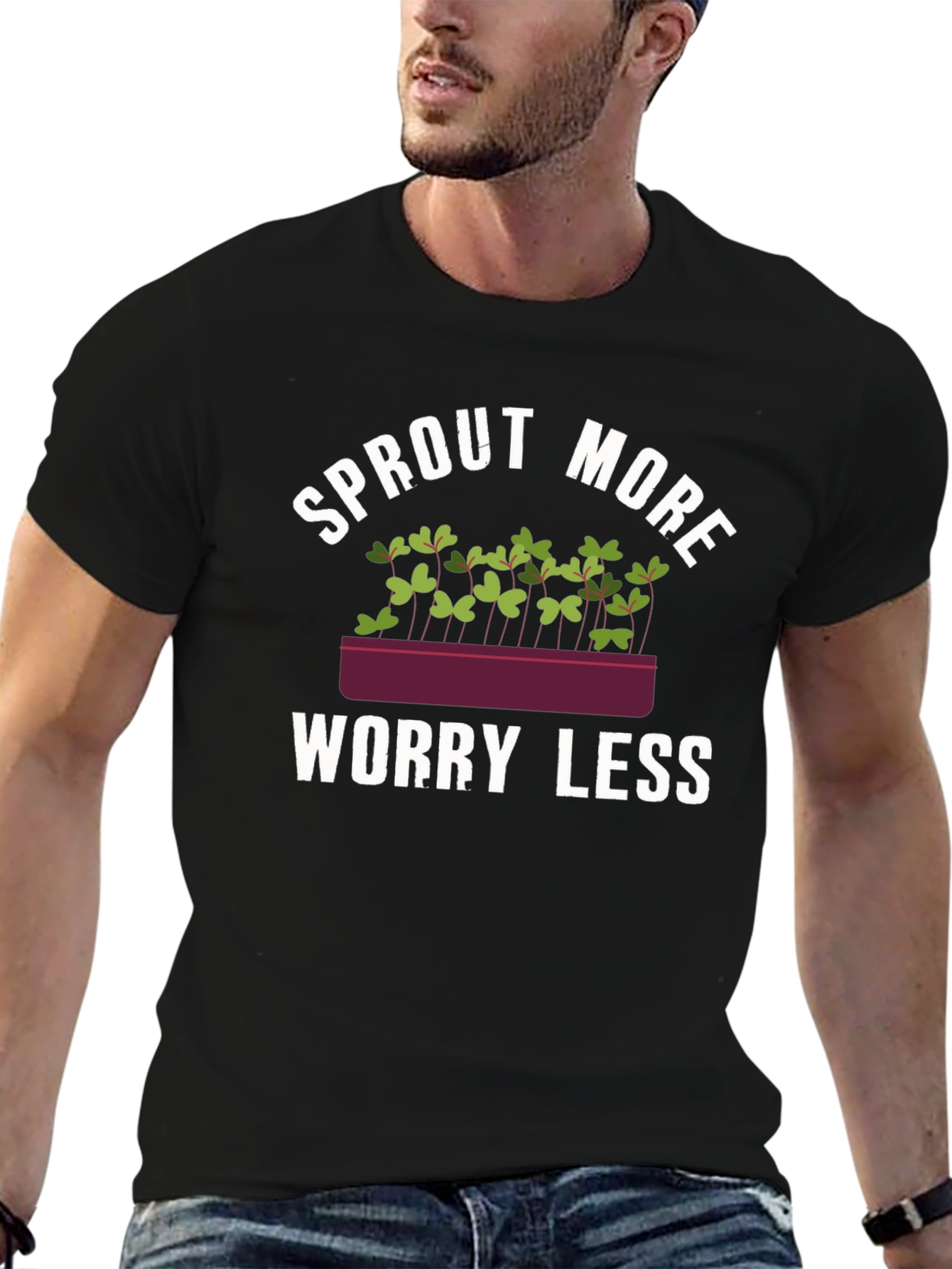 Sprout More Worry Less Graphic Tee