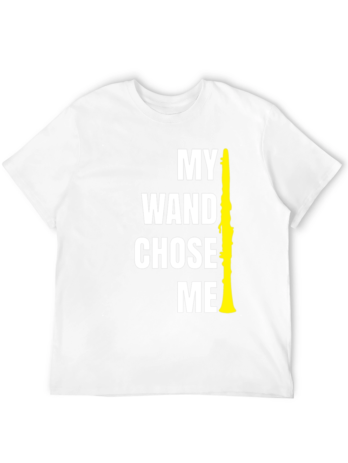 My Wand Chose Me Funny Clarinet Player T-Shirt