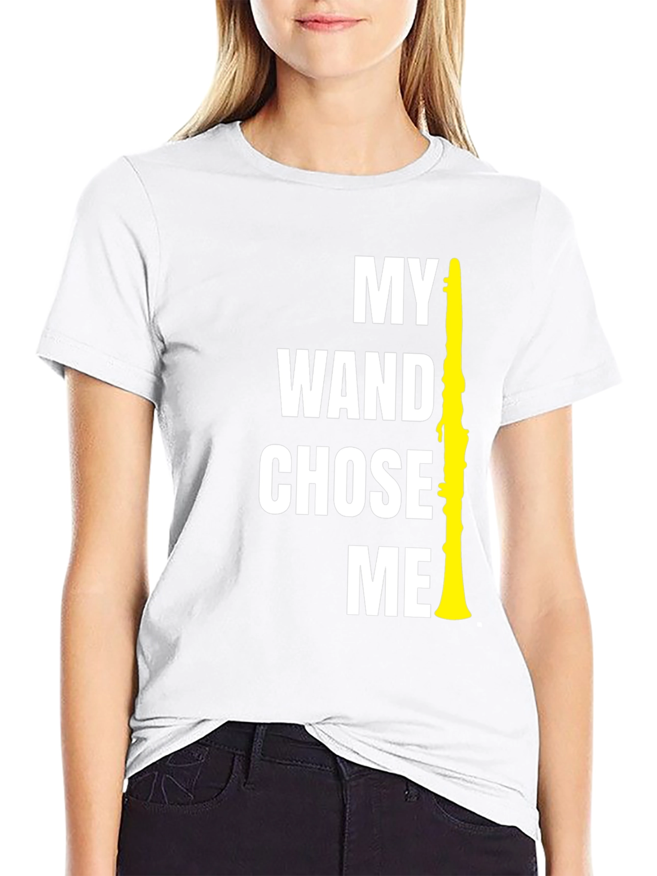 My Wand Chose Me Funny Clarinet Player T-Shirt
