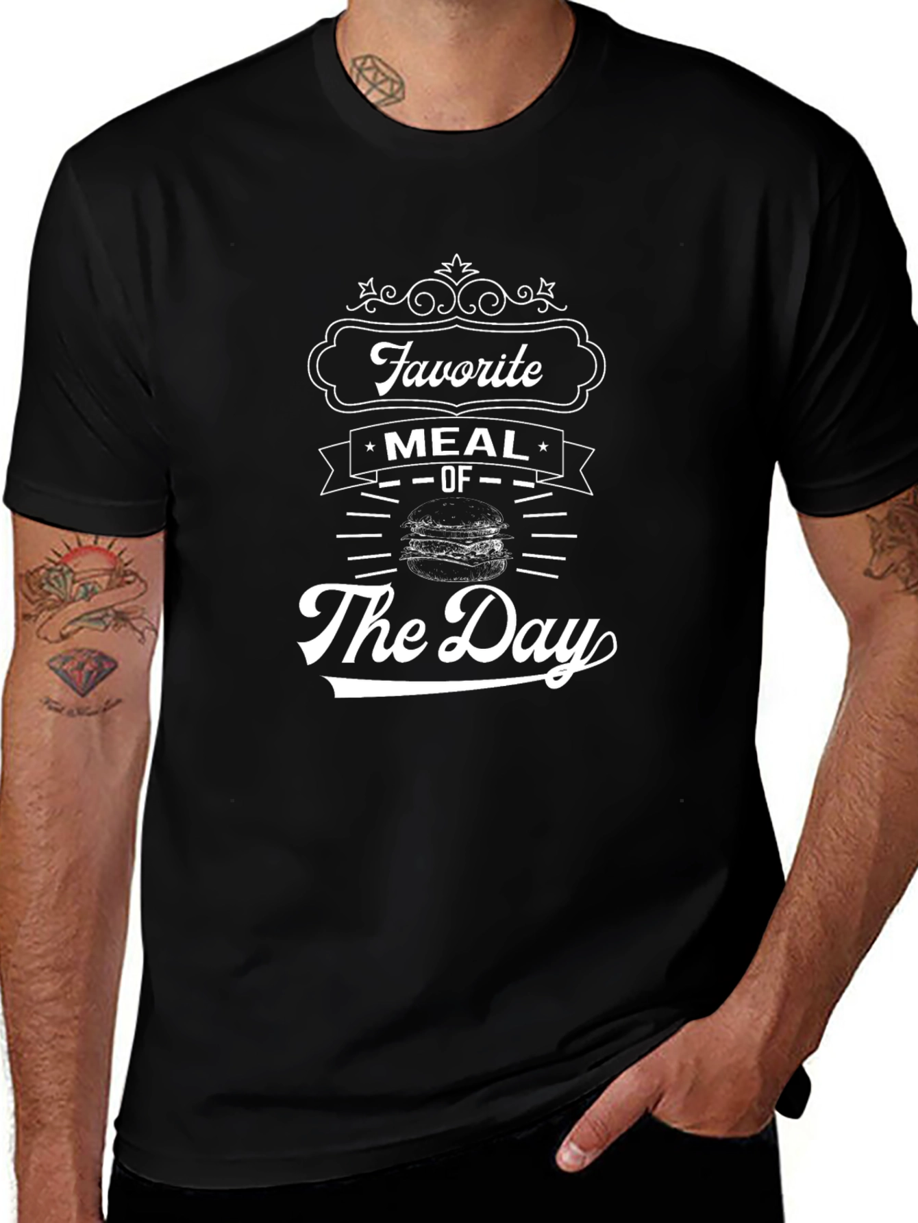 Favorite Meal T-Shirt - Black Graphic Tee