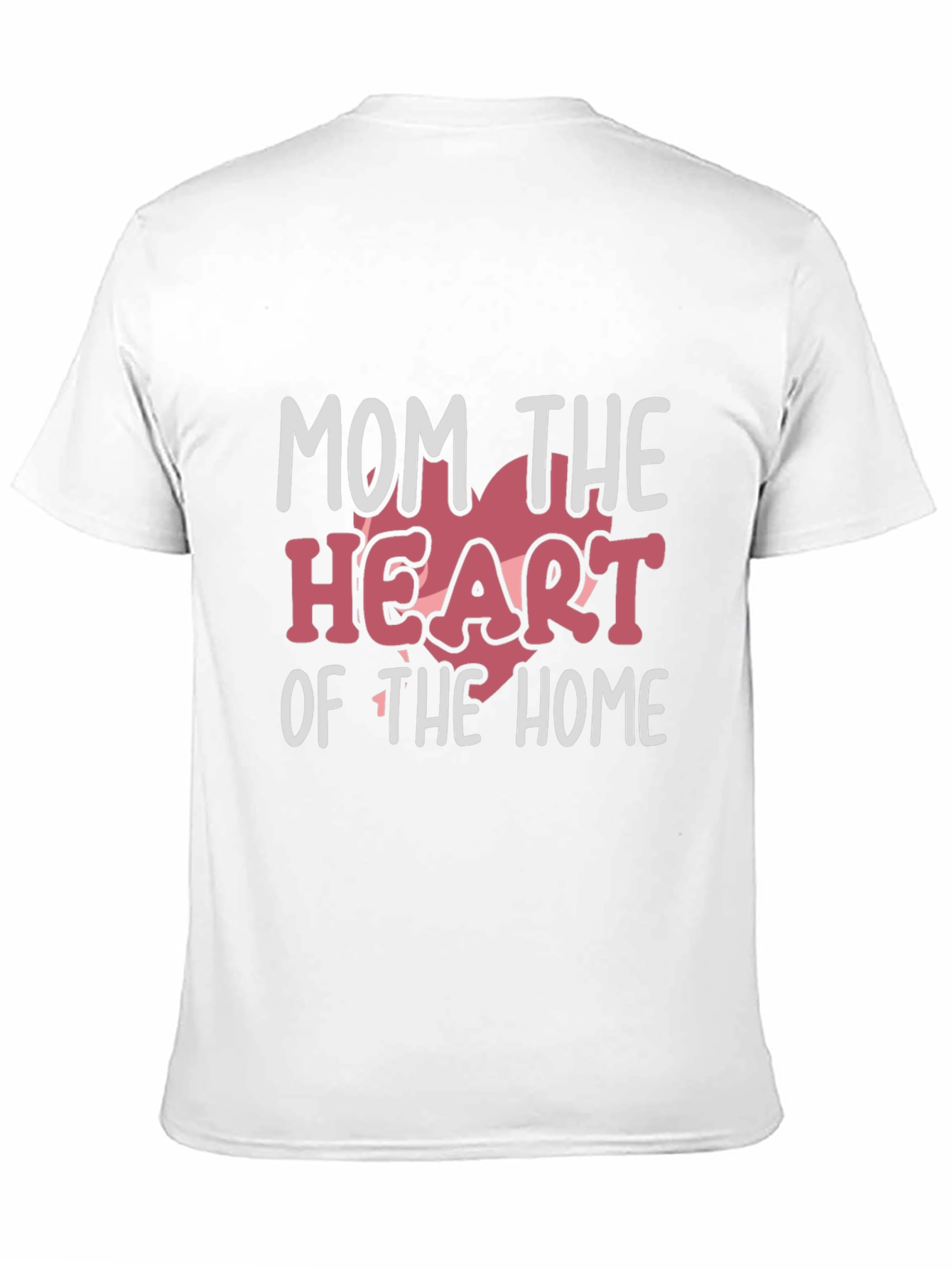 Mom the Heart of the Home Black T-Shirt