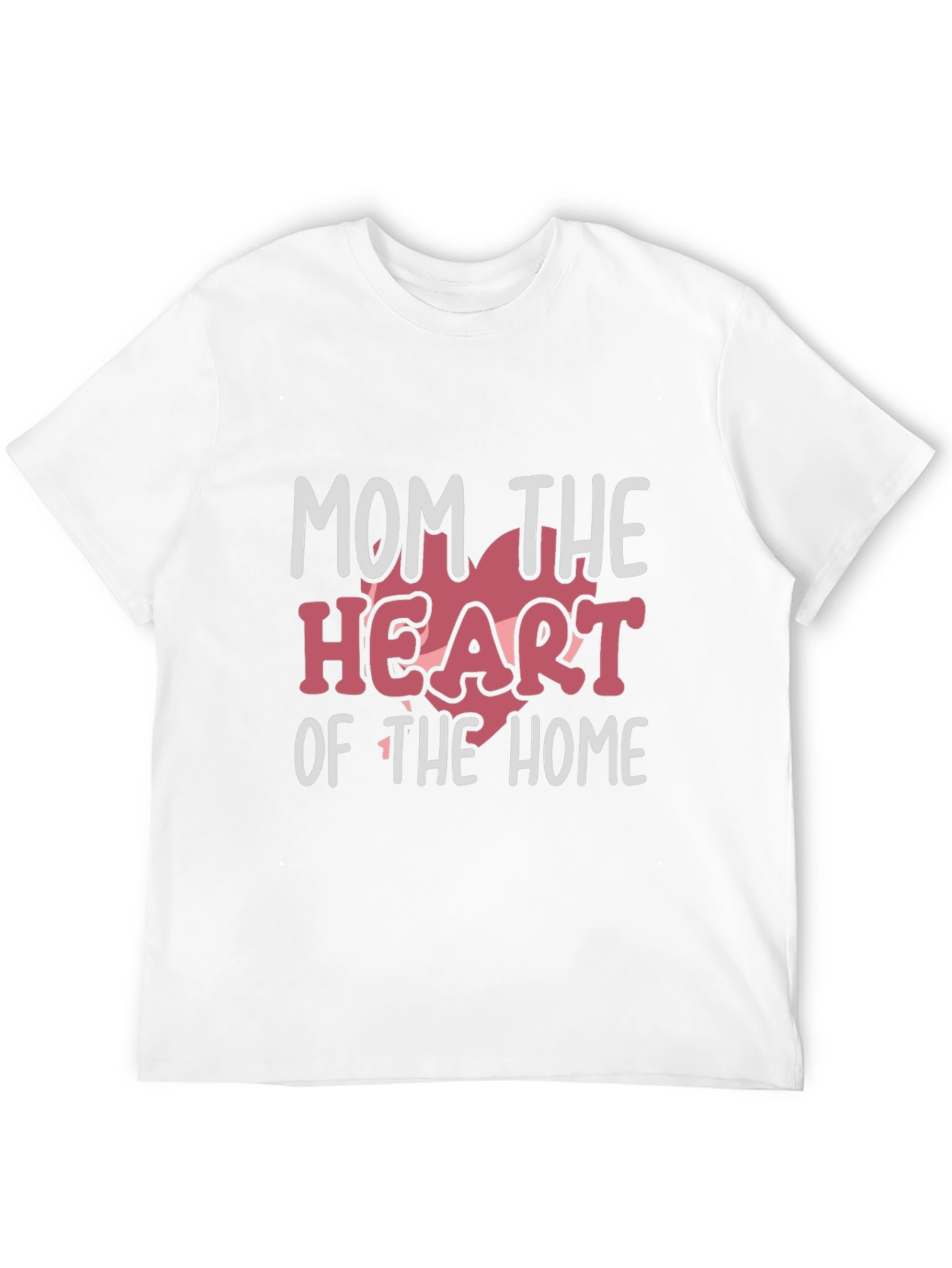Mom the Heart of the Home Black T-Shirt