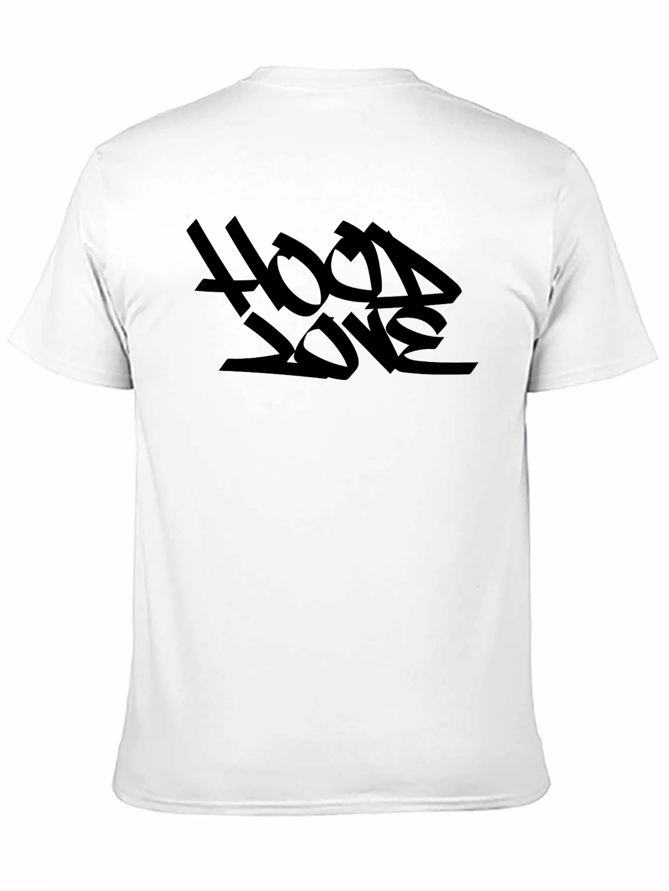 Hood Love Graphic Tee - Black Cotton T-Shirt