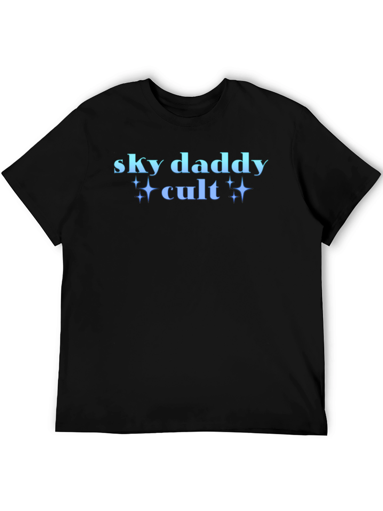Sky Daddy Cult Graphic T-Shirt Black