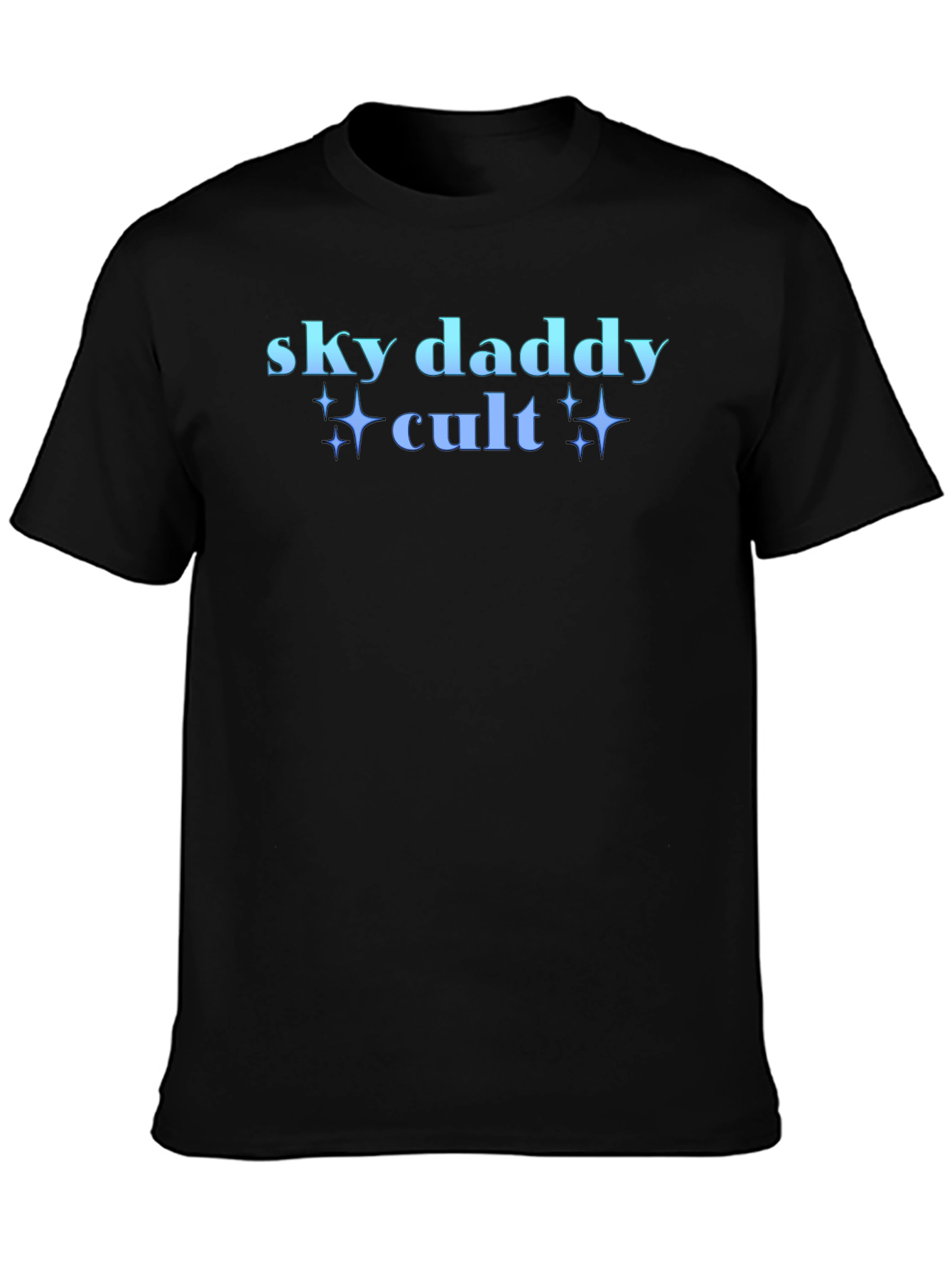 Sky Daddy Cult Graphic T-Shirt Black