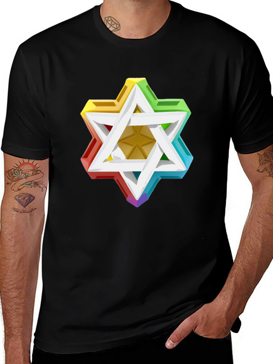Rainbow Star Graphic T-Shirt