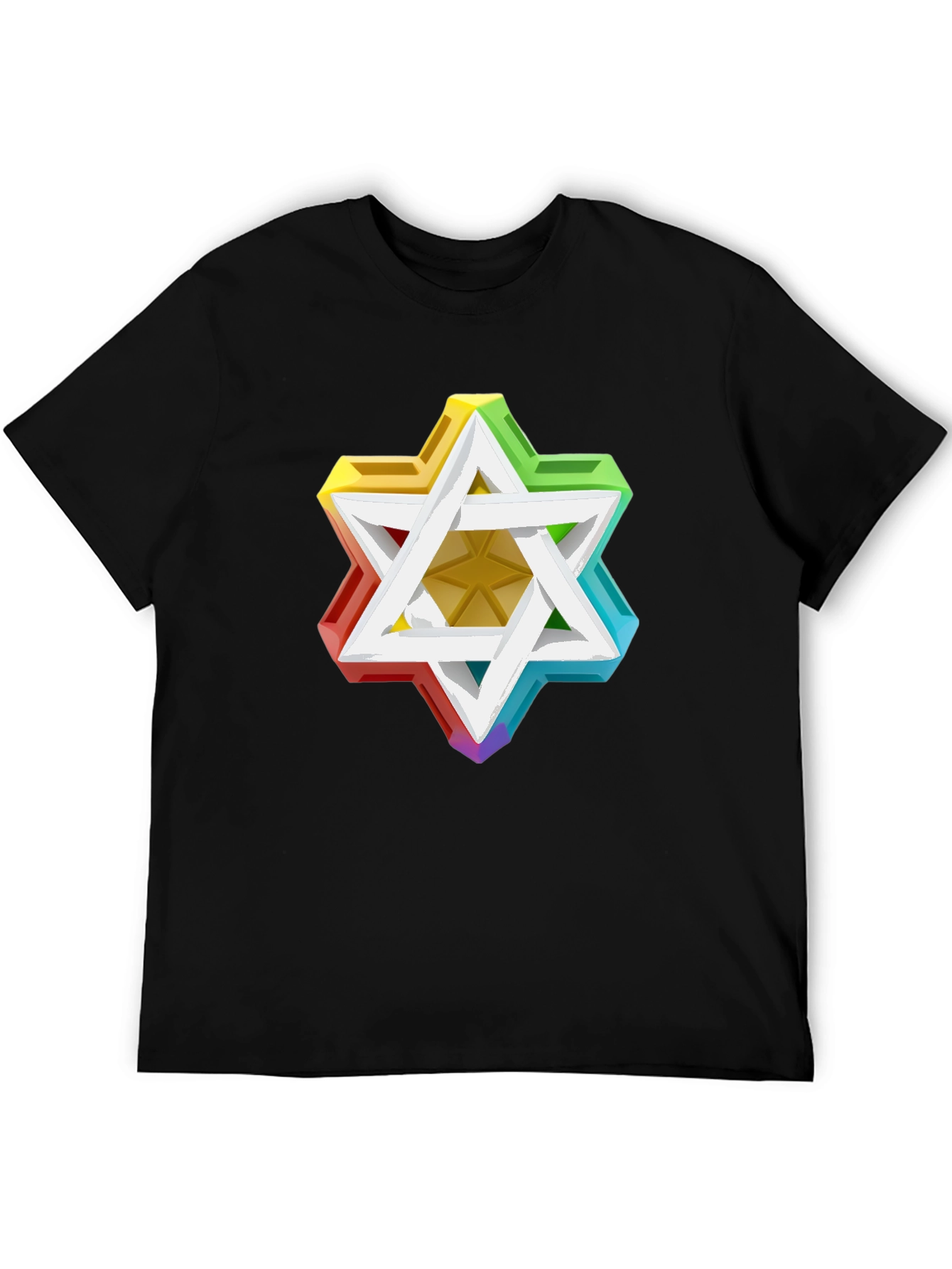 Rainbow Star Graphic T-Shirt