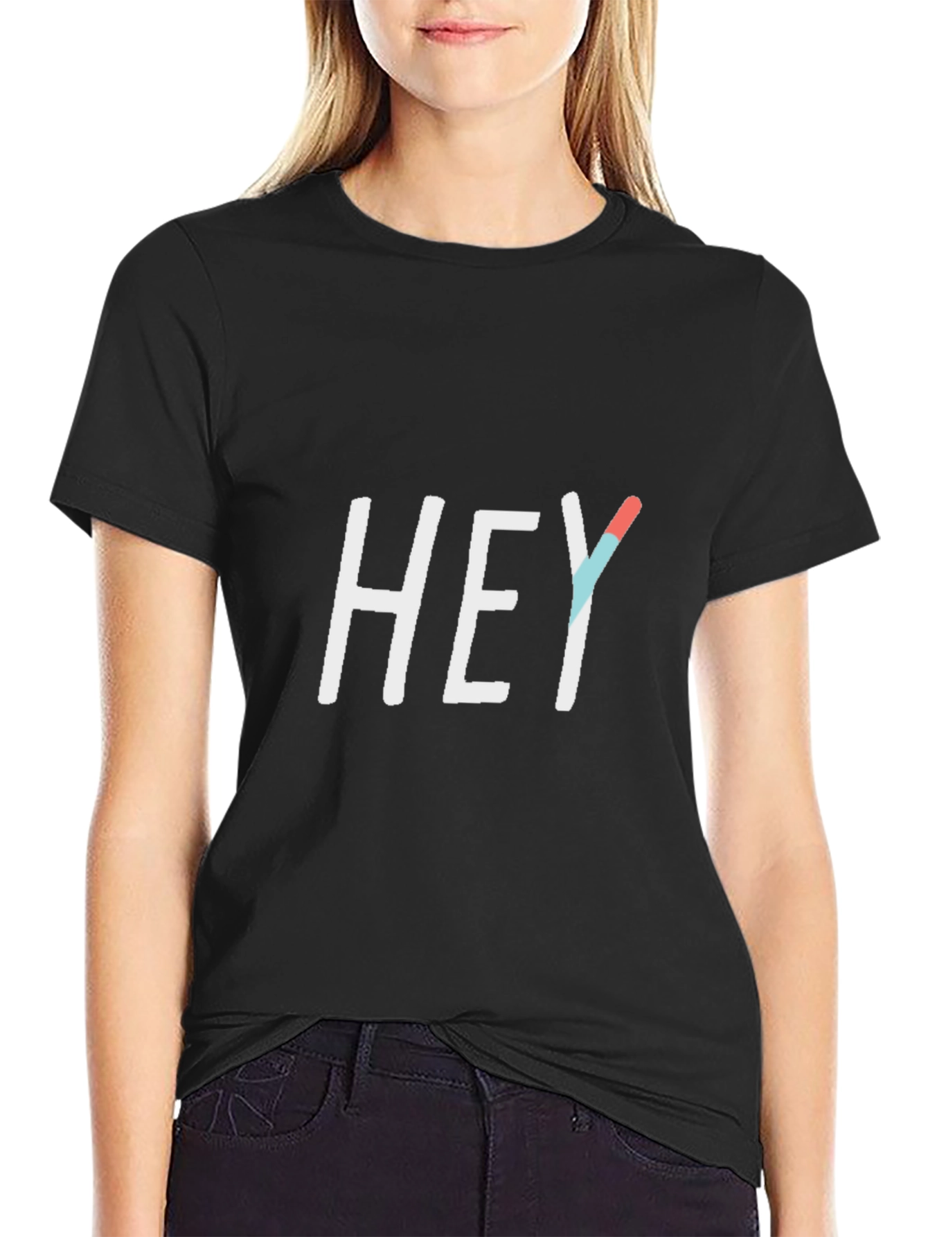 Hey Graphic Tee - Casual Comfort