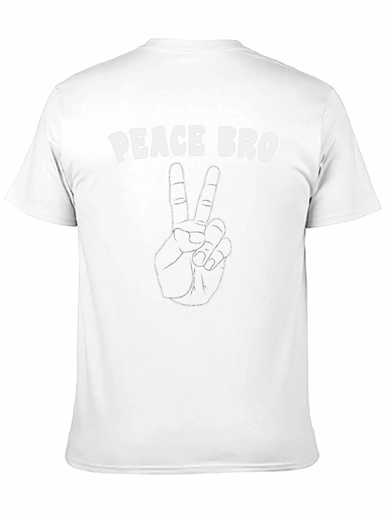 Peace Bro Black Graphic T-Shirt - Casual Style
