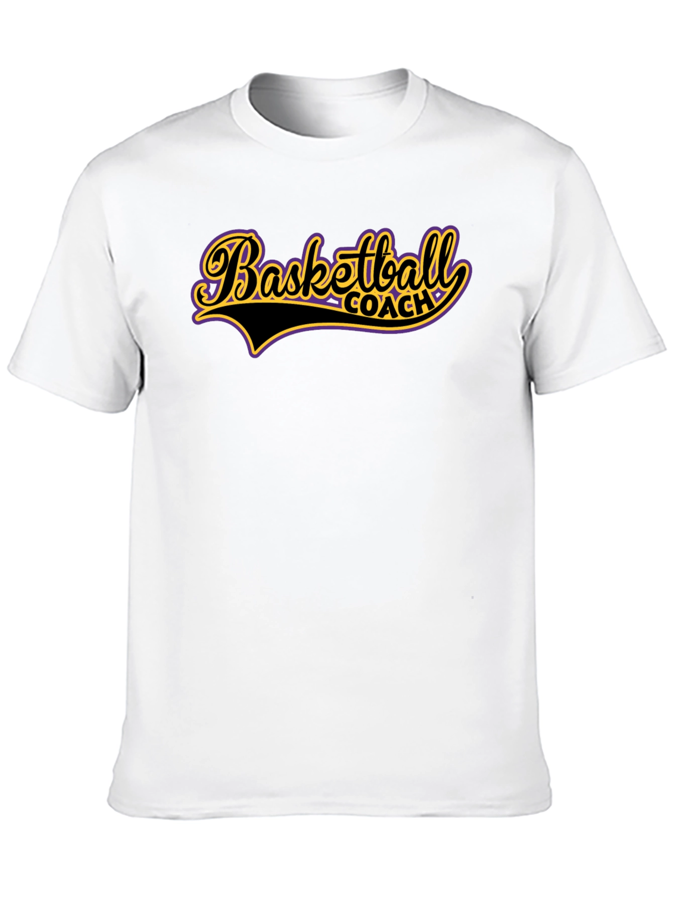 Basketball Coach Graphic T-Shirt - Black