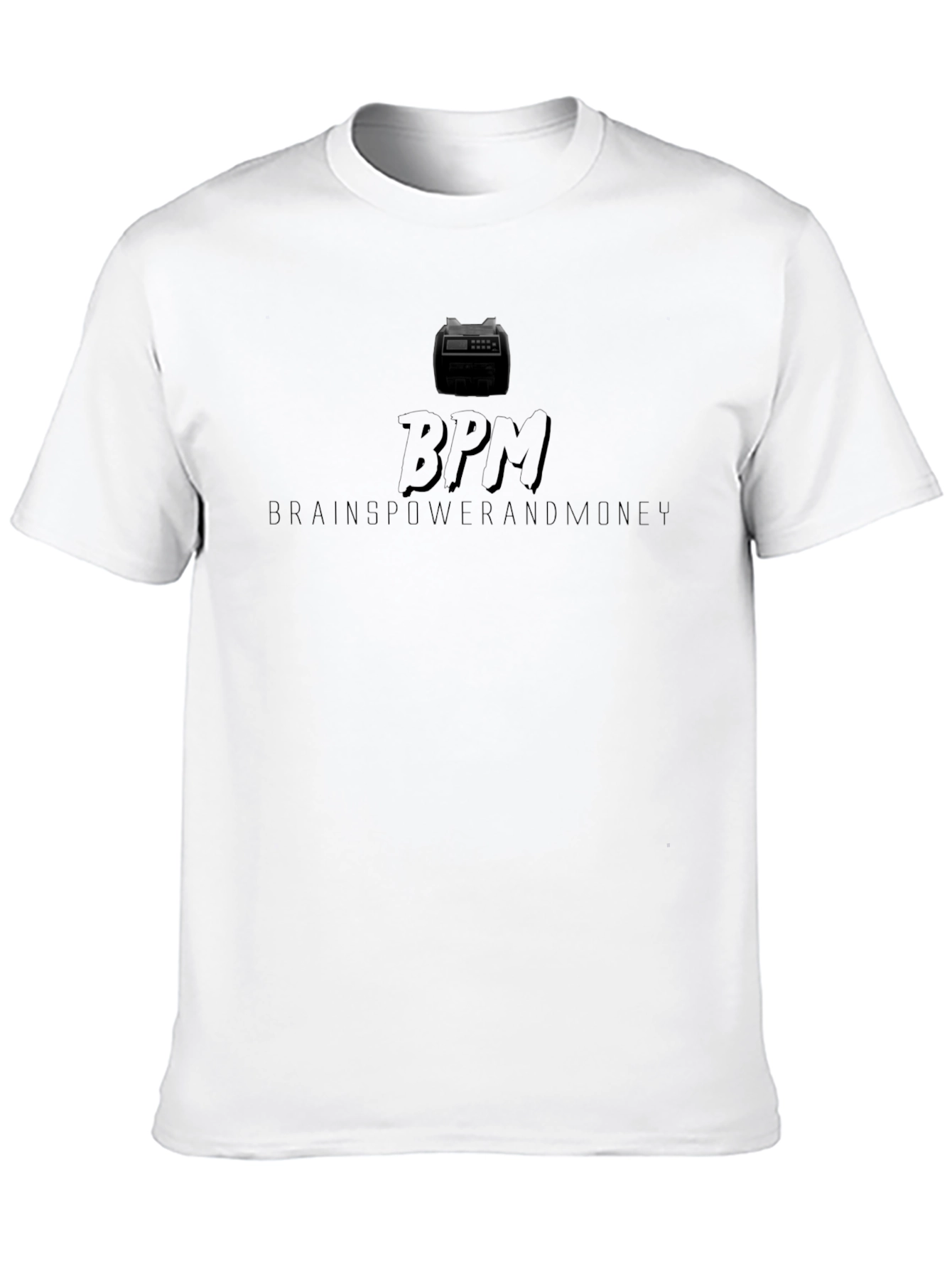 BPM Brainpower & Money Black Graphic Tee