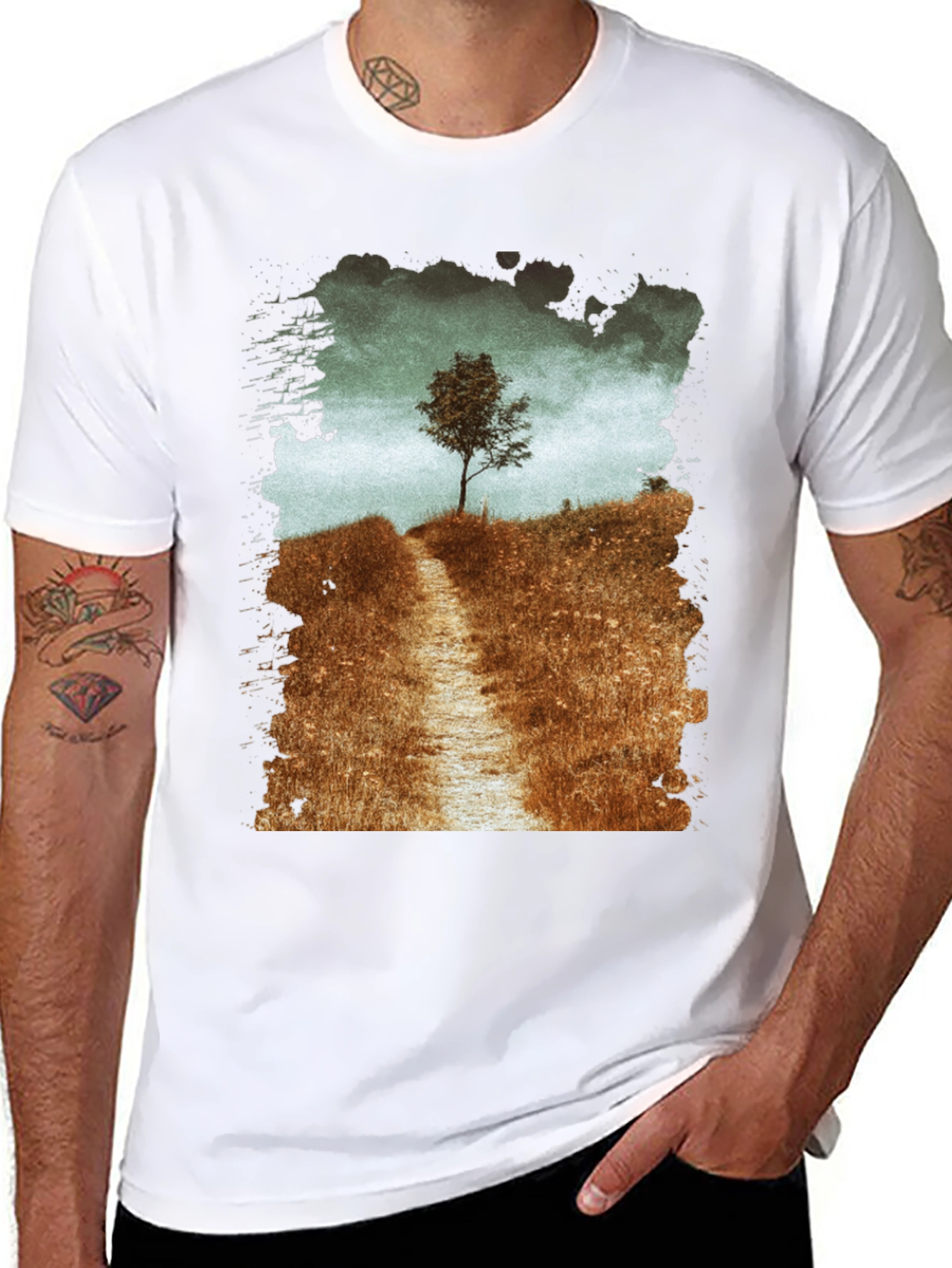 Nature Path Graphic T-Shirt