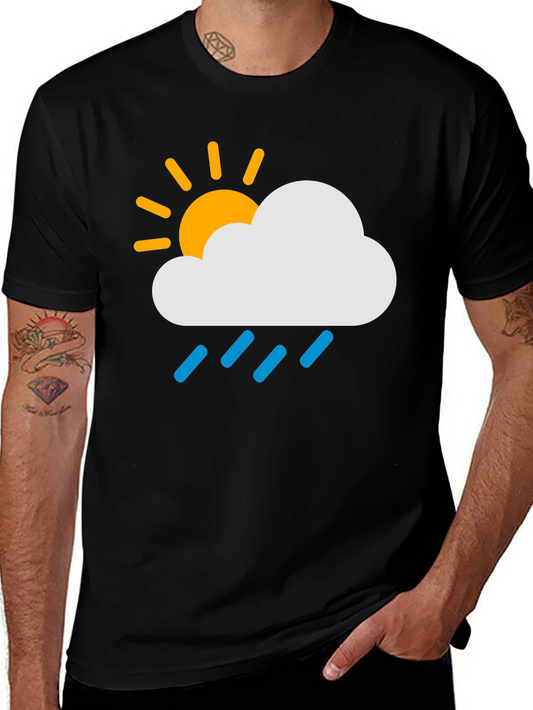 Rainy Day Graphic T-Shirt - Weather Design Tee