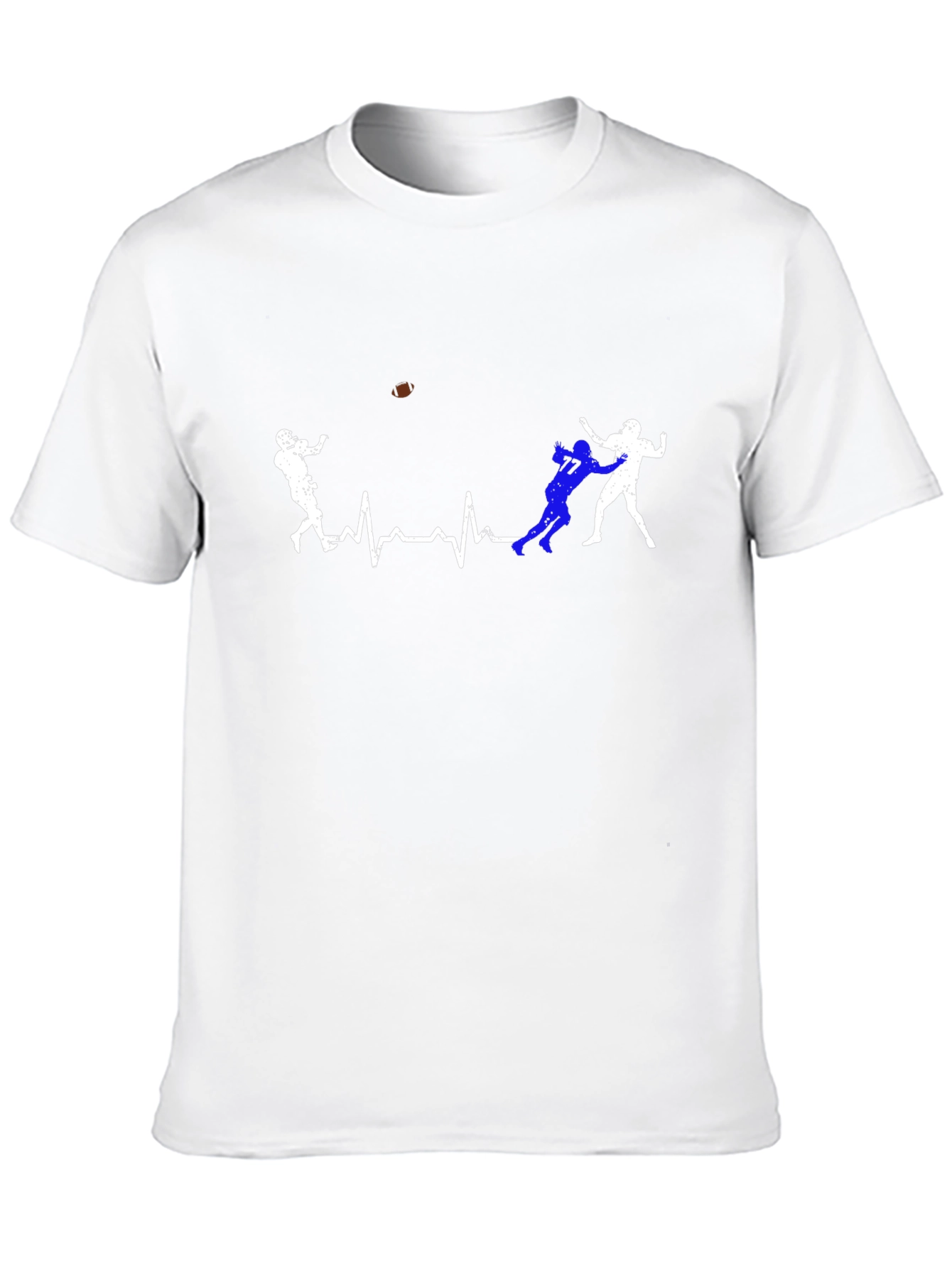 Football Heartbeat T-Shirt - Game Day Tee