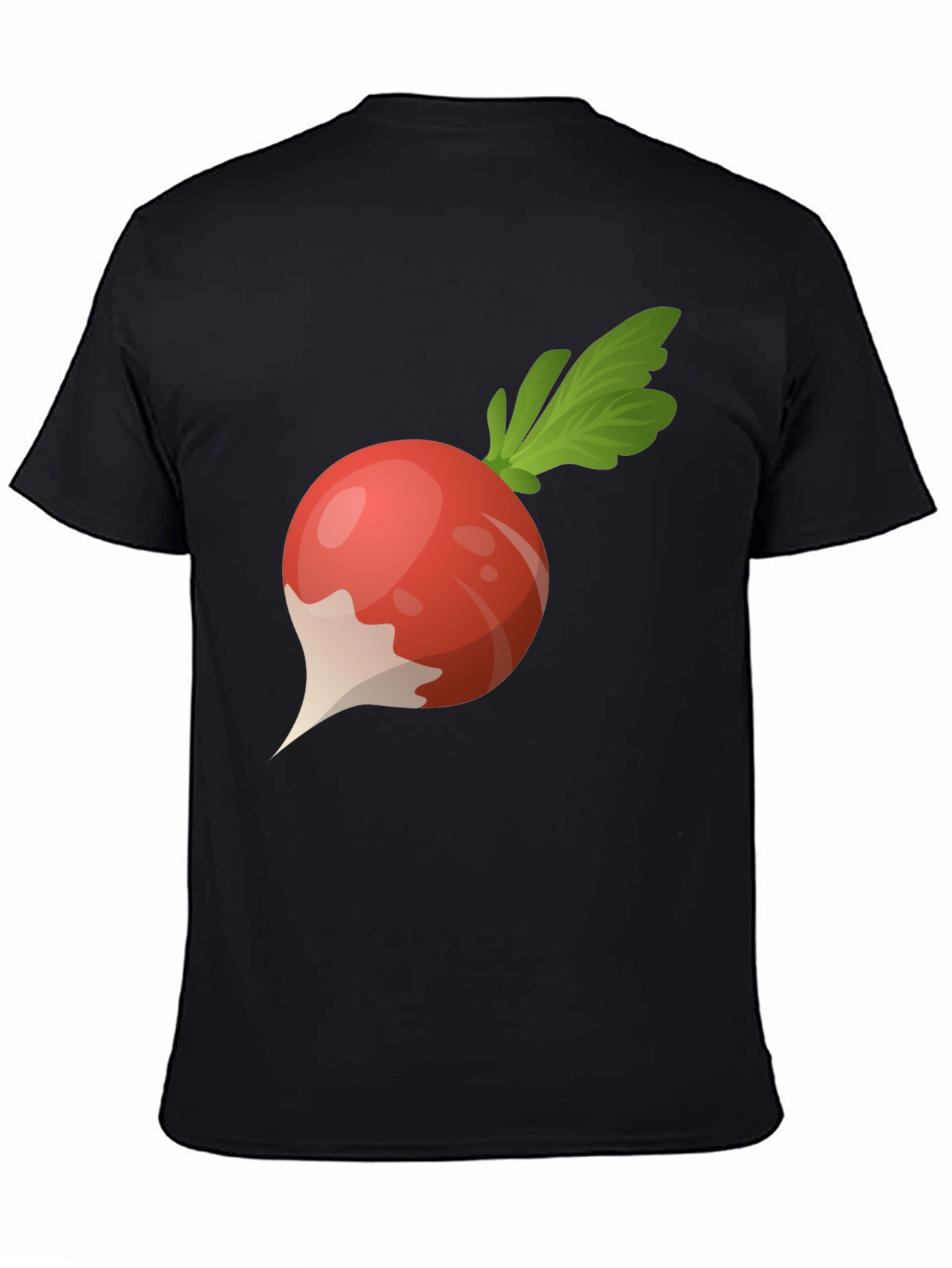 Radish Graphic Tee - Black Cotton T-Shirt