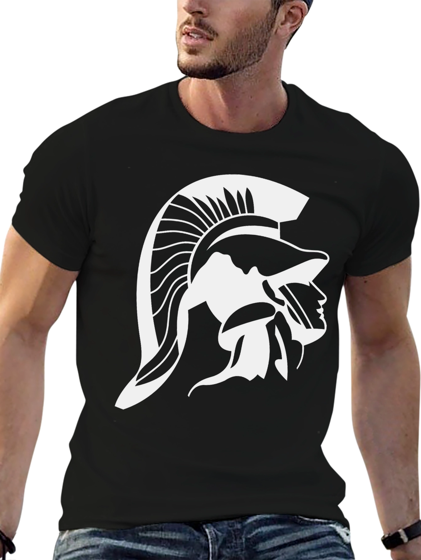Spartan Warrior Graphic T-Shirt