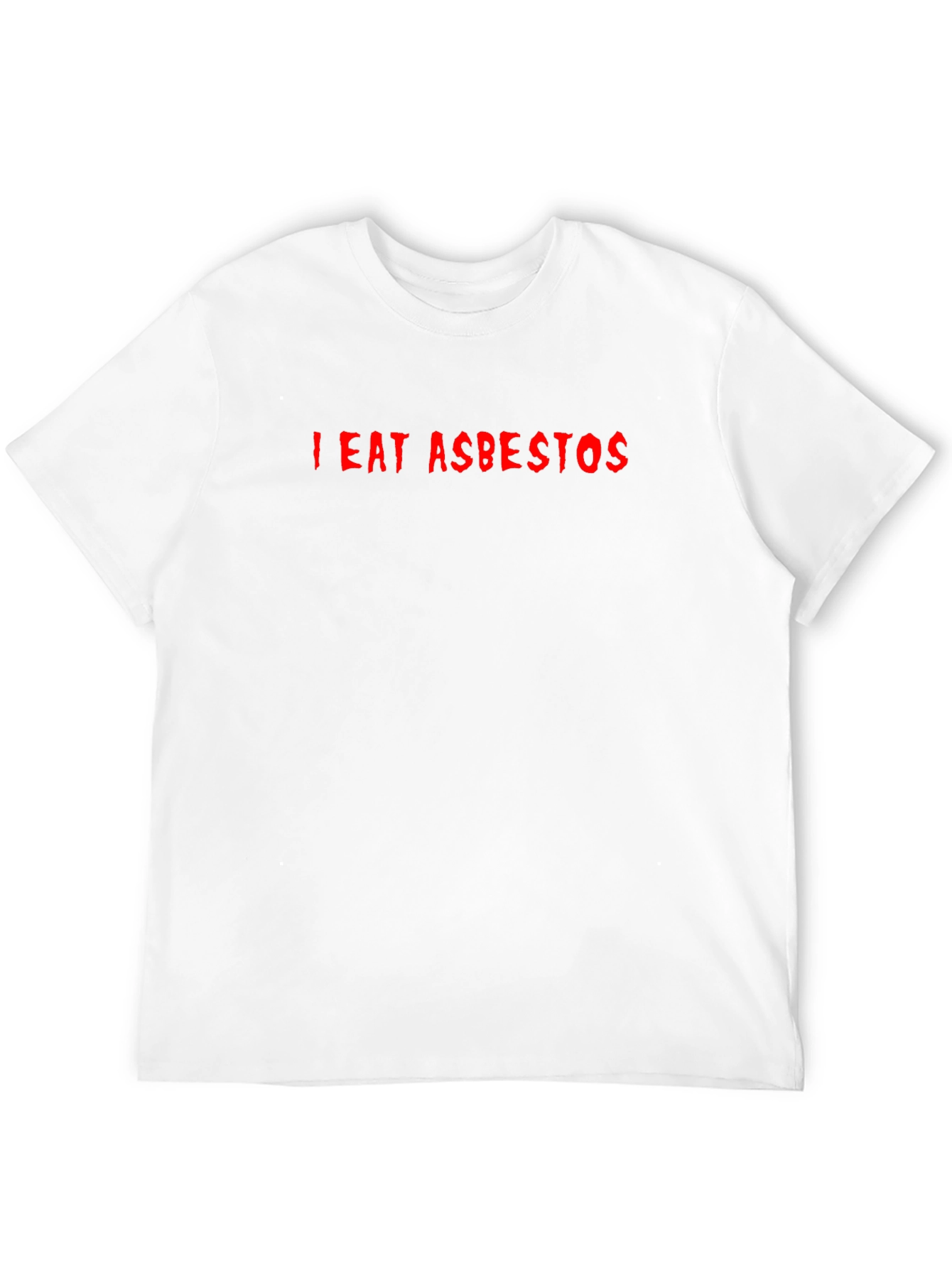 I Eat Asbestos Graphic Tee - Black Cotton T-Shirt