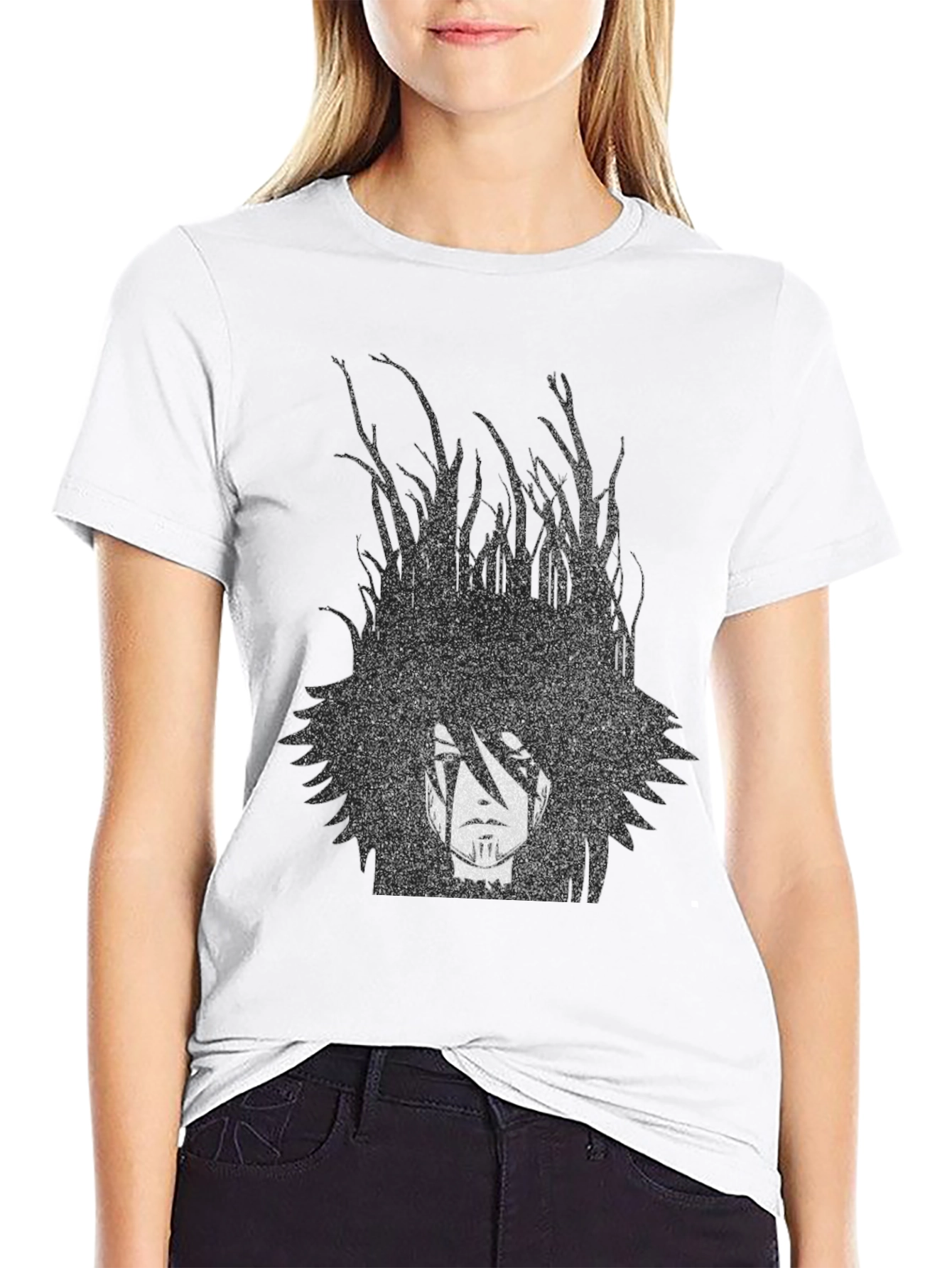 Anime Graphic T-Shirt - Black