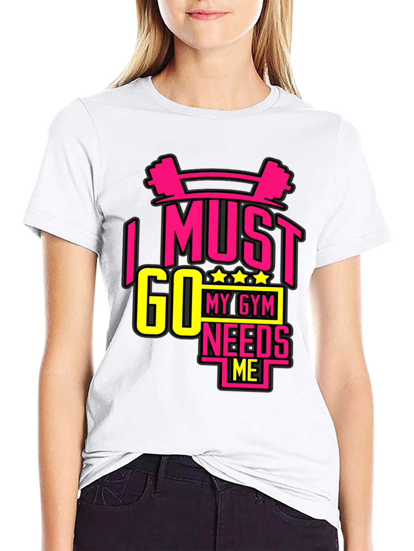 I MUST GO MY GYM NEEDS ME Black T-Shirt