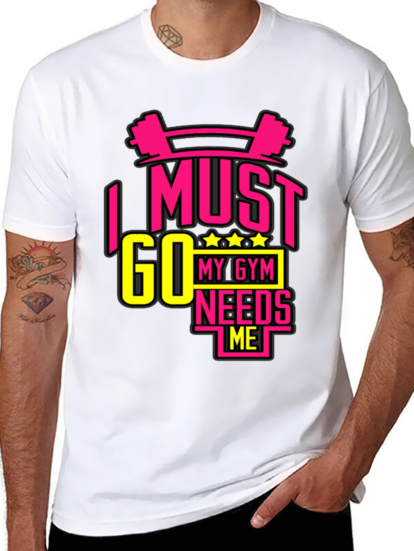 I MUST GO MY GYM NEEDS ME Black T-Shirt