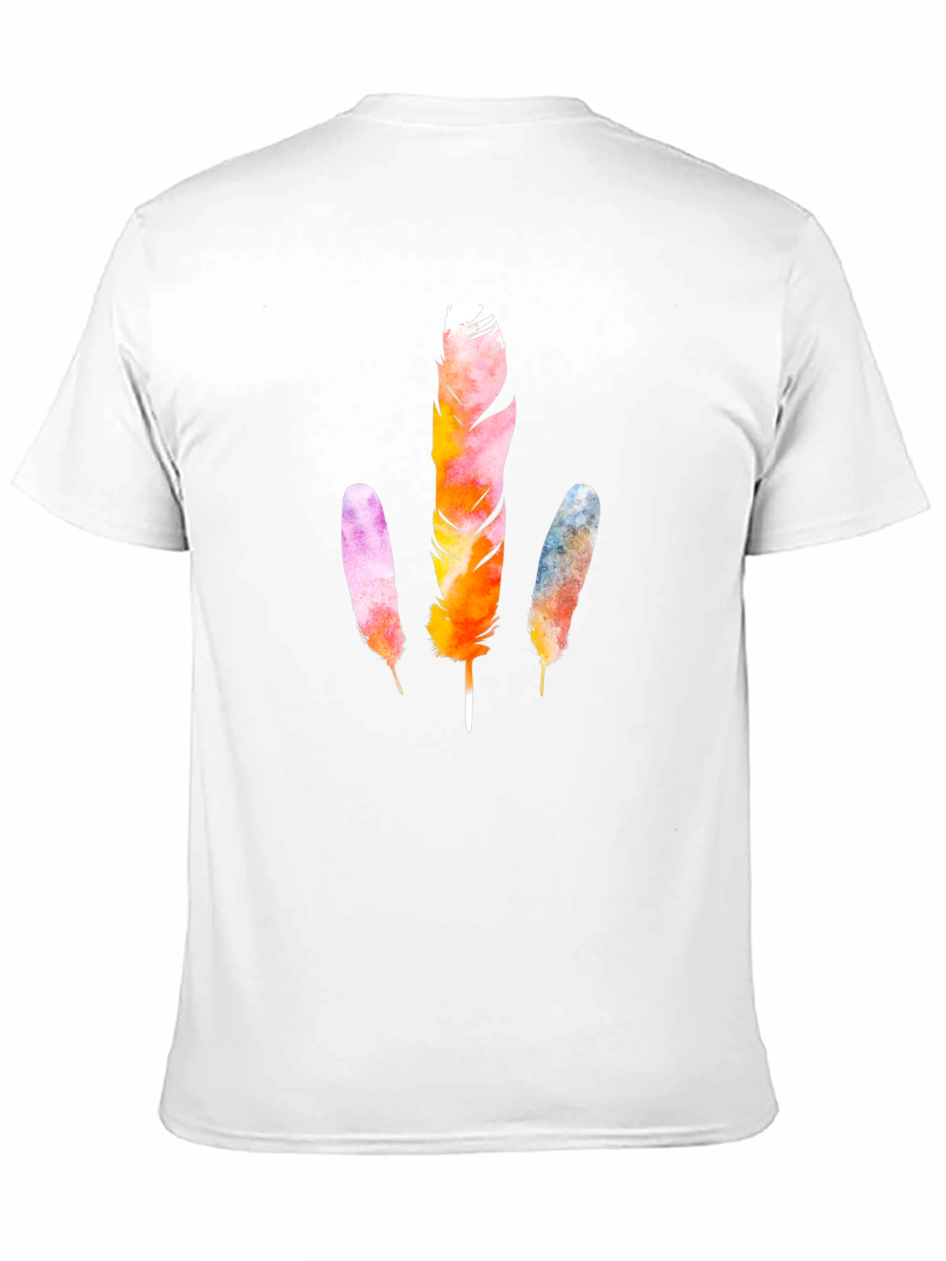 Feather Graphic Black T-Shirt